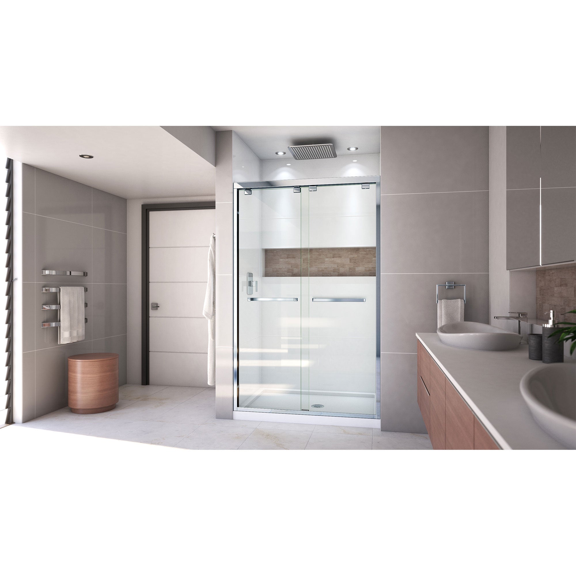 DreamLine Encore 32" D x 48" W Shower Door and Base