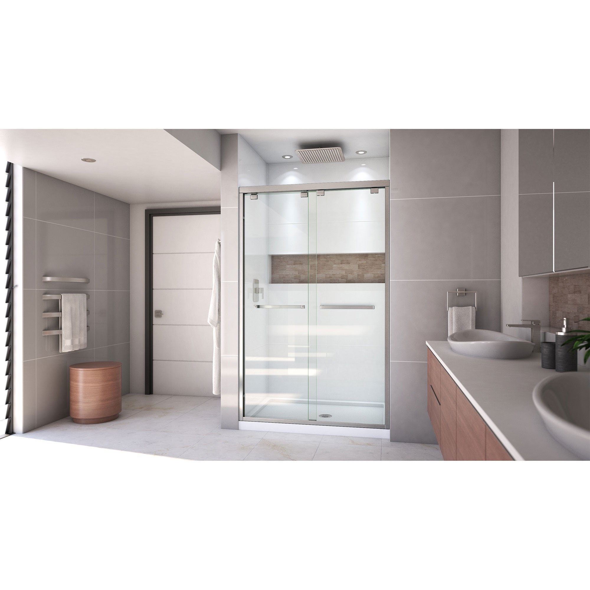 DreamLine Encore 32" D x 48" W Shower Door and Base