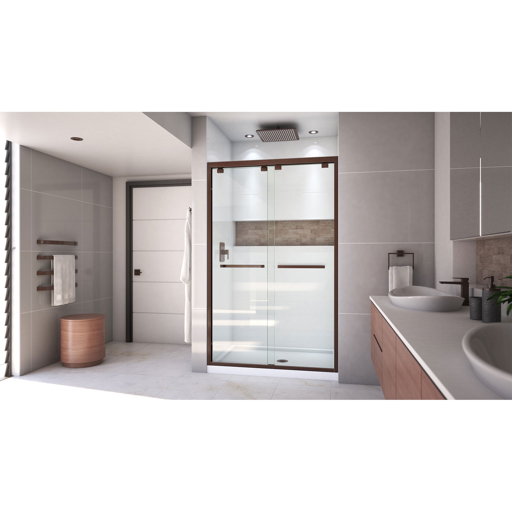 DreamLine Encore 32" D x 48" W Shower Door and Base