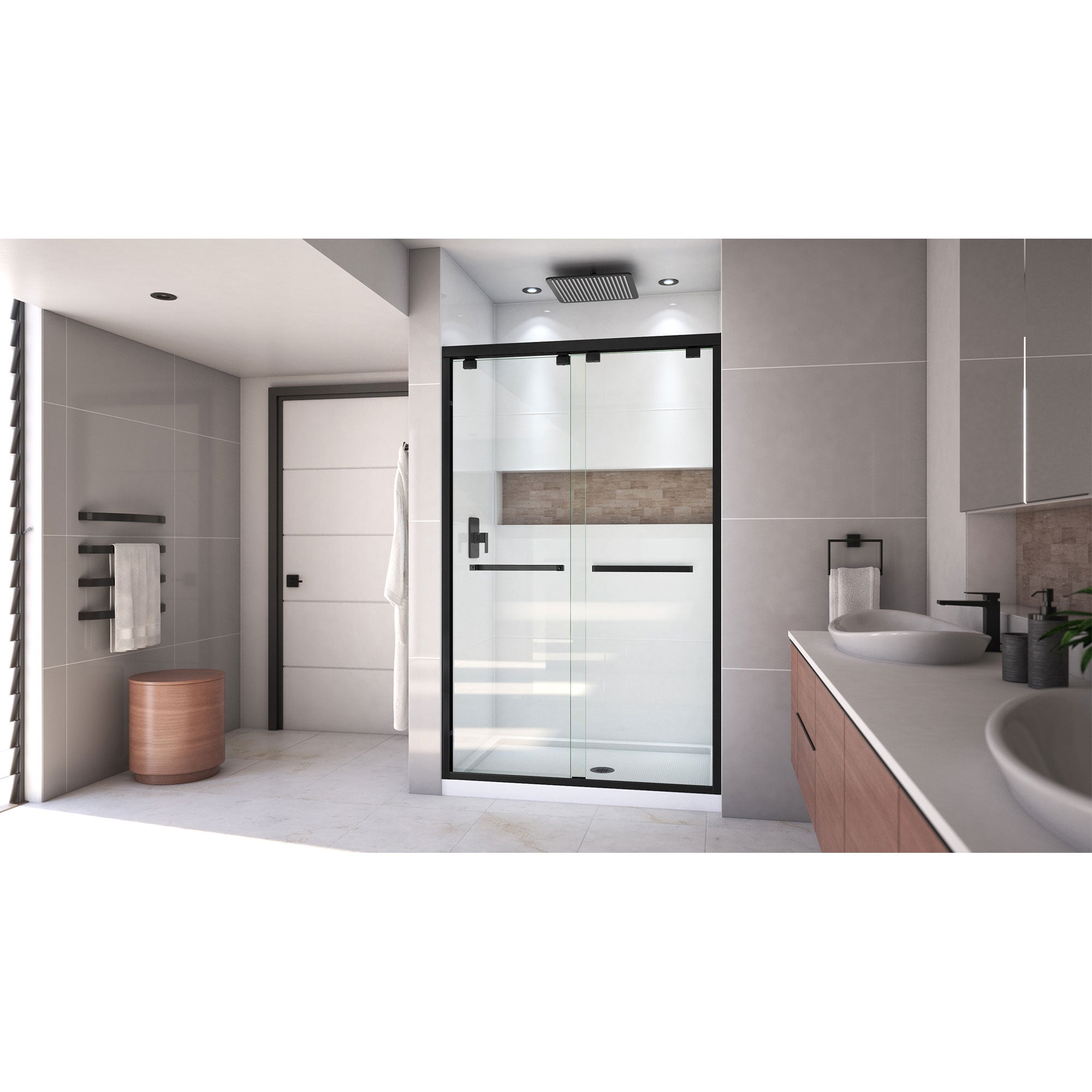 DreamLine Encore 32" D x 48" W Shower Door and Base