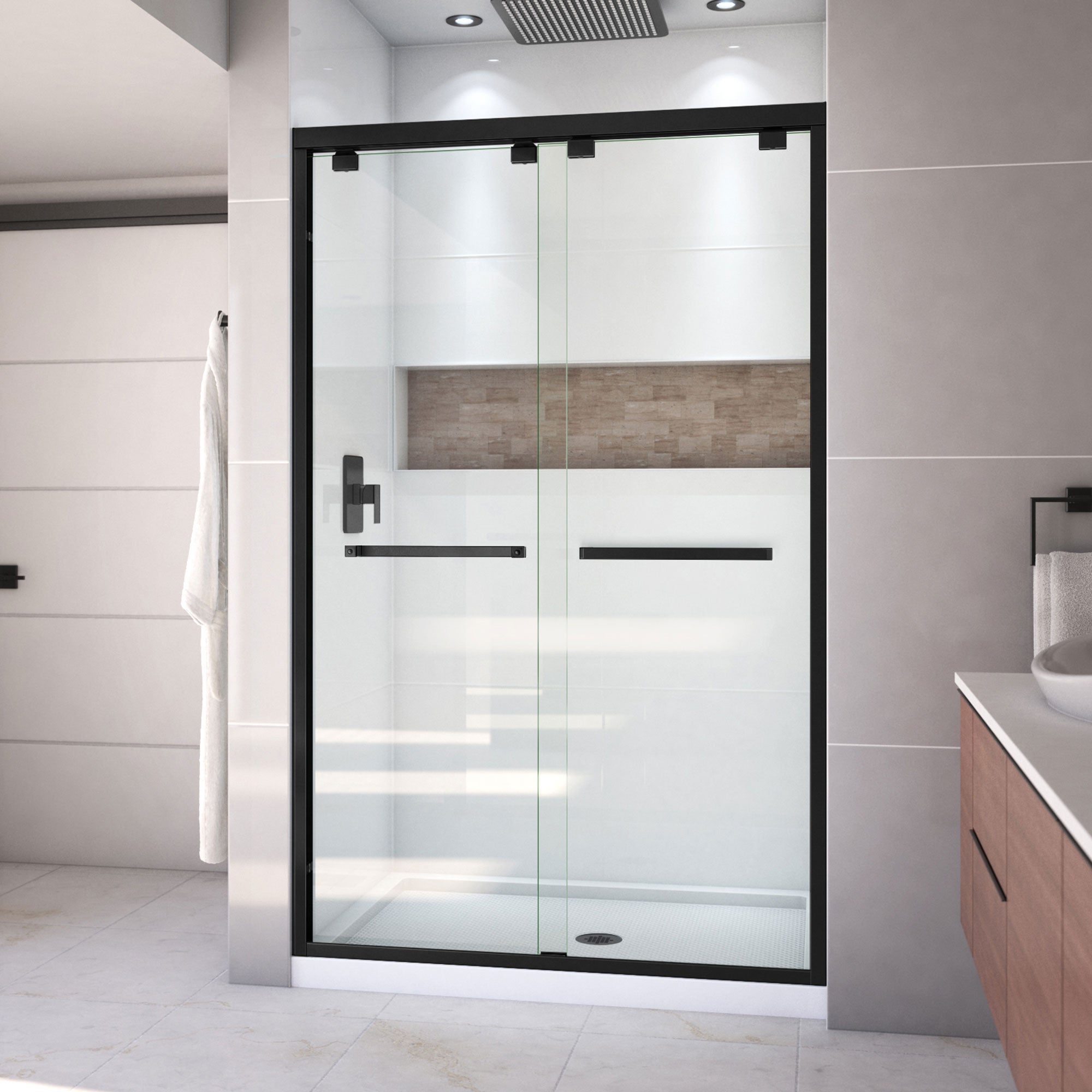 DreamLine Encore 32" D x 48" W Shower Door and Base