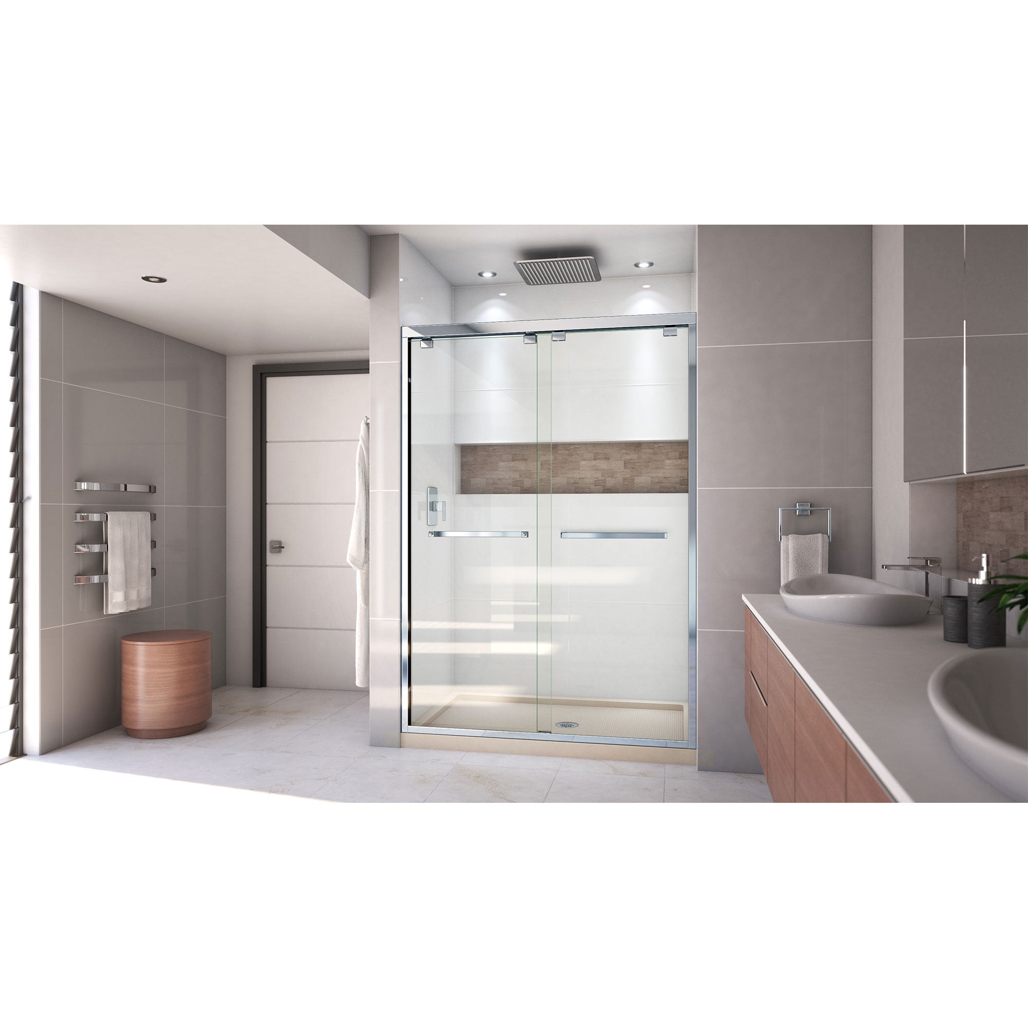 DreamLine Encore 32" D x 54" W Shower Door and Base