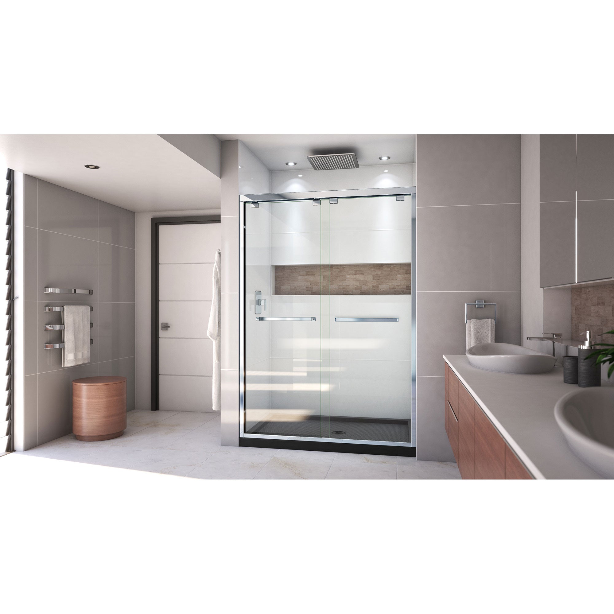 DreamLine Encore 32" D x 54" W Shower Door and Base