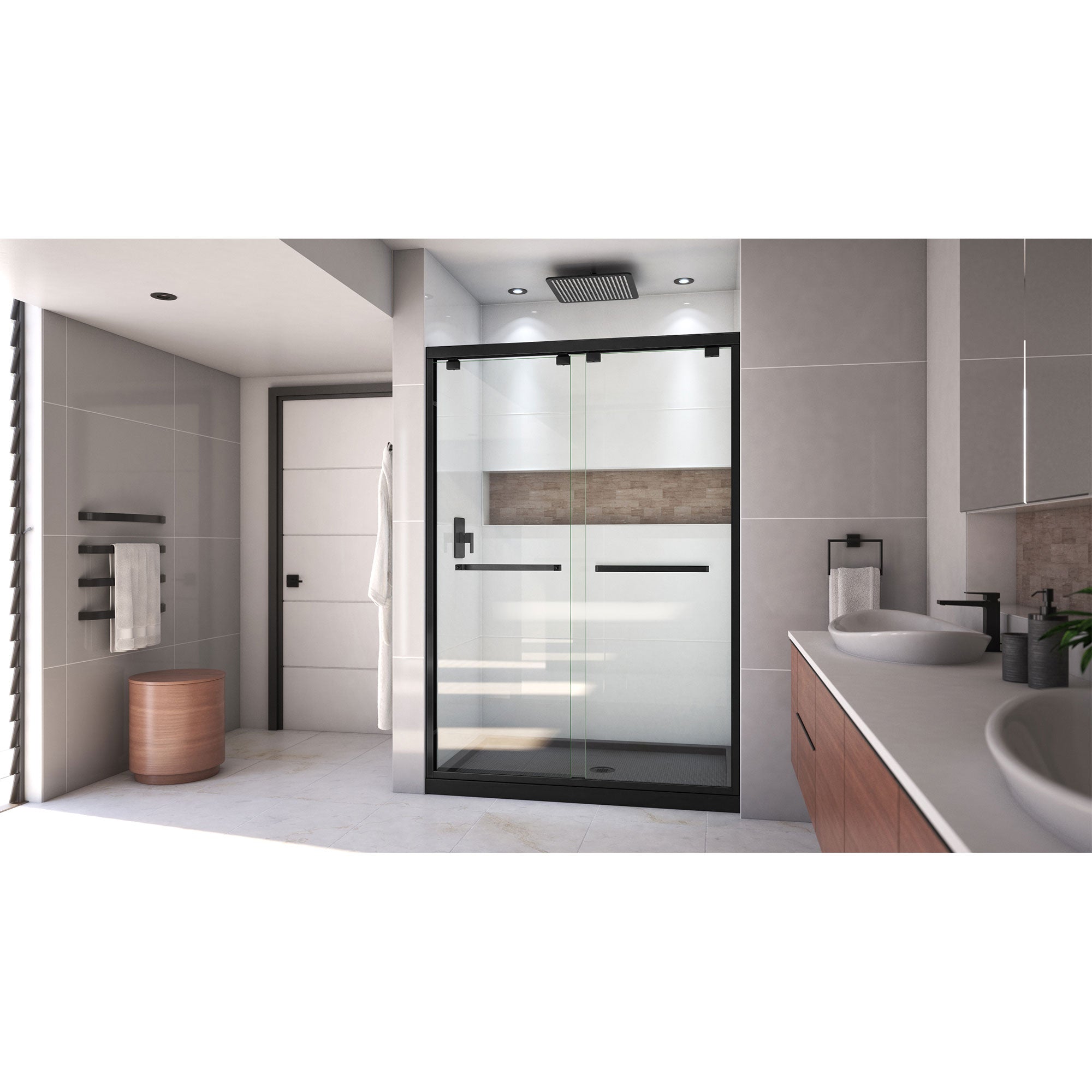 DreamLine Encore 32" D x 54" W Shower Door and Base