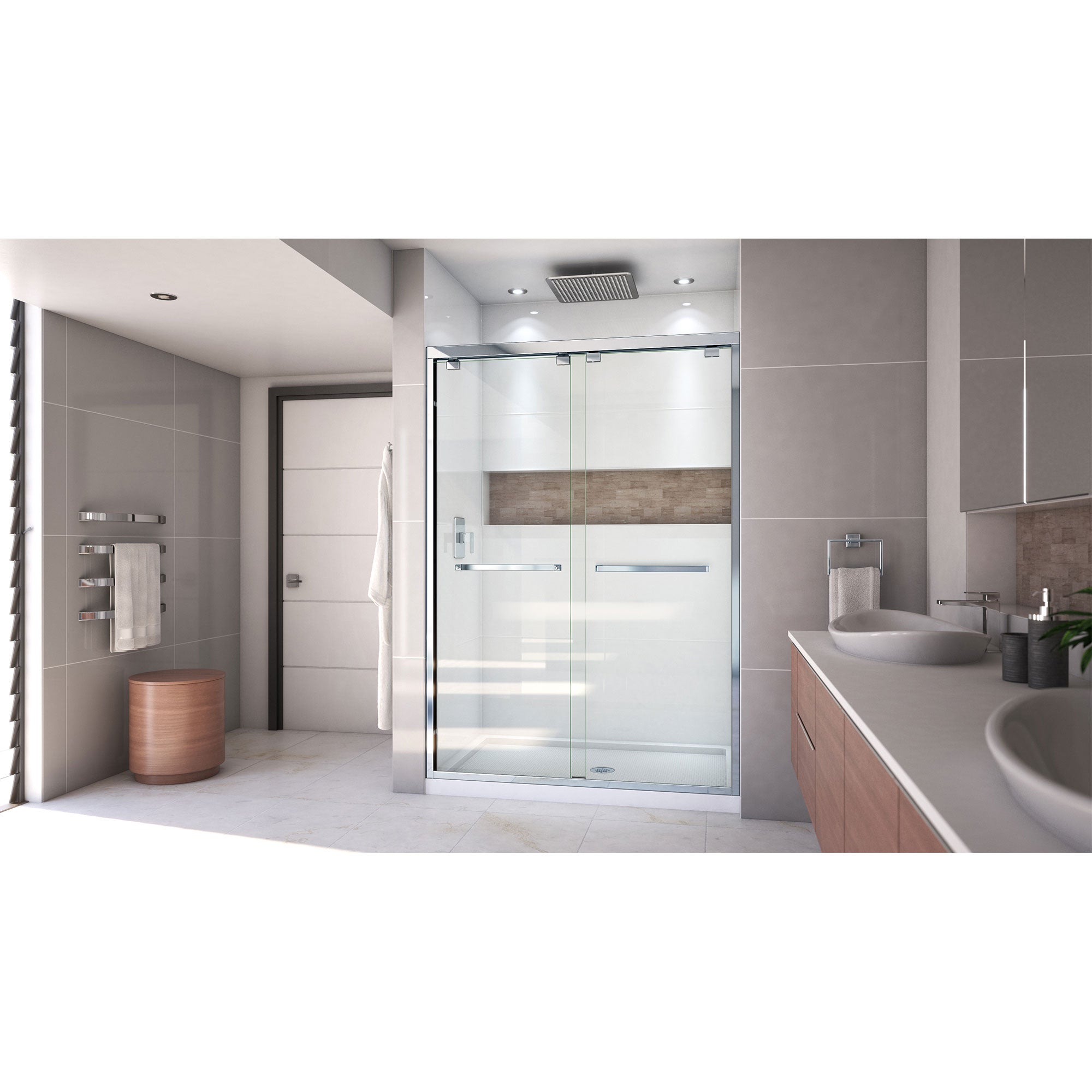 DreamLine Encore 32" D x 54" W Shower Door and Base