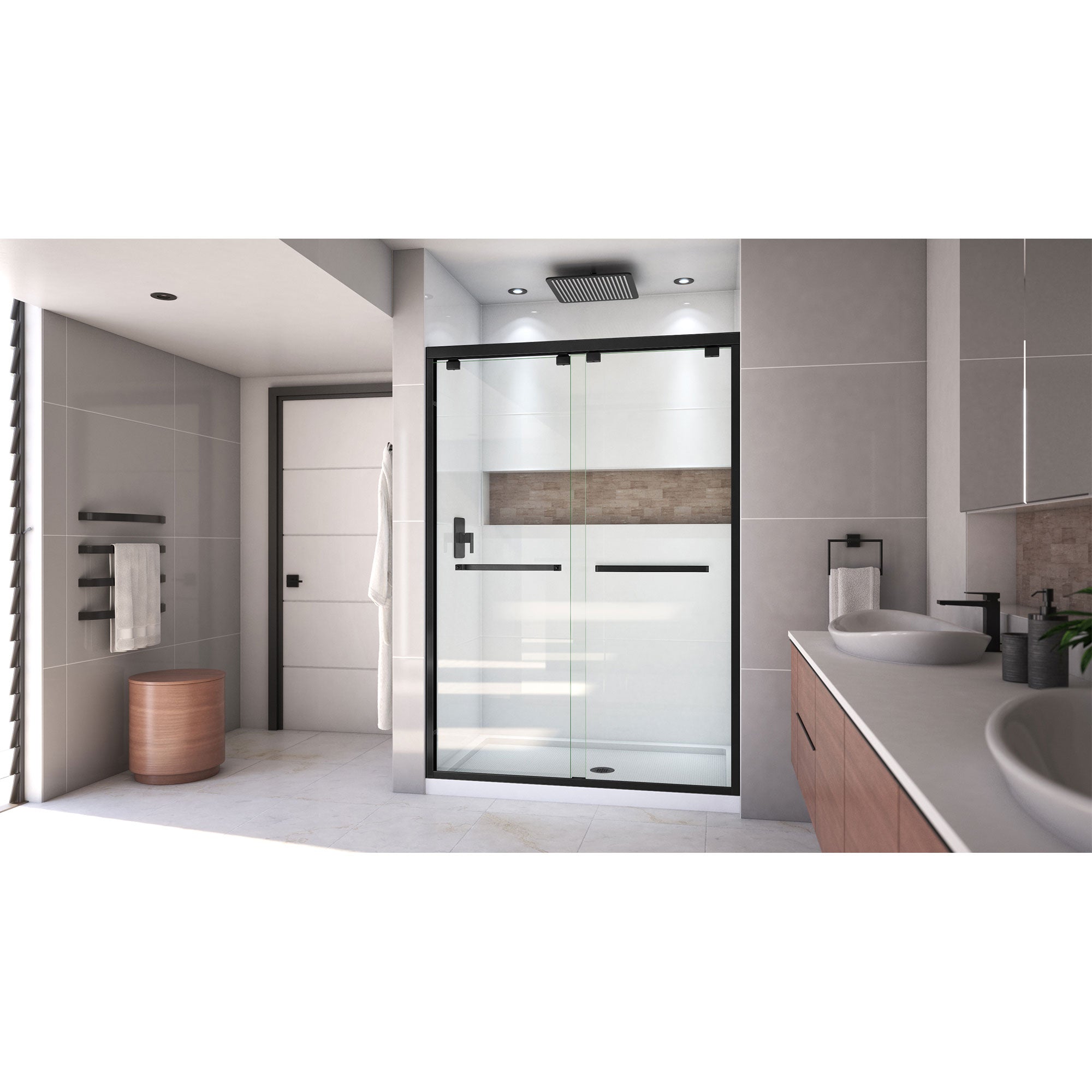 DreamLine Encore 32" D x 54" W Shower Door and Base