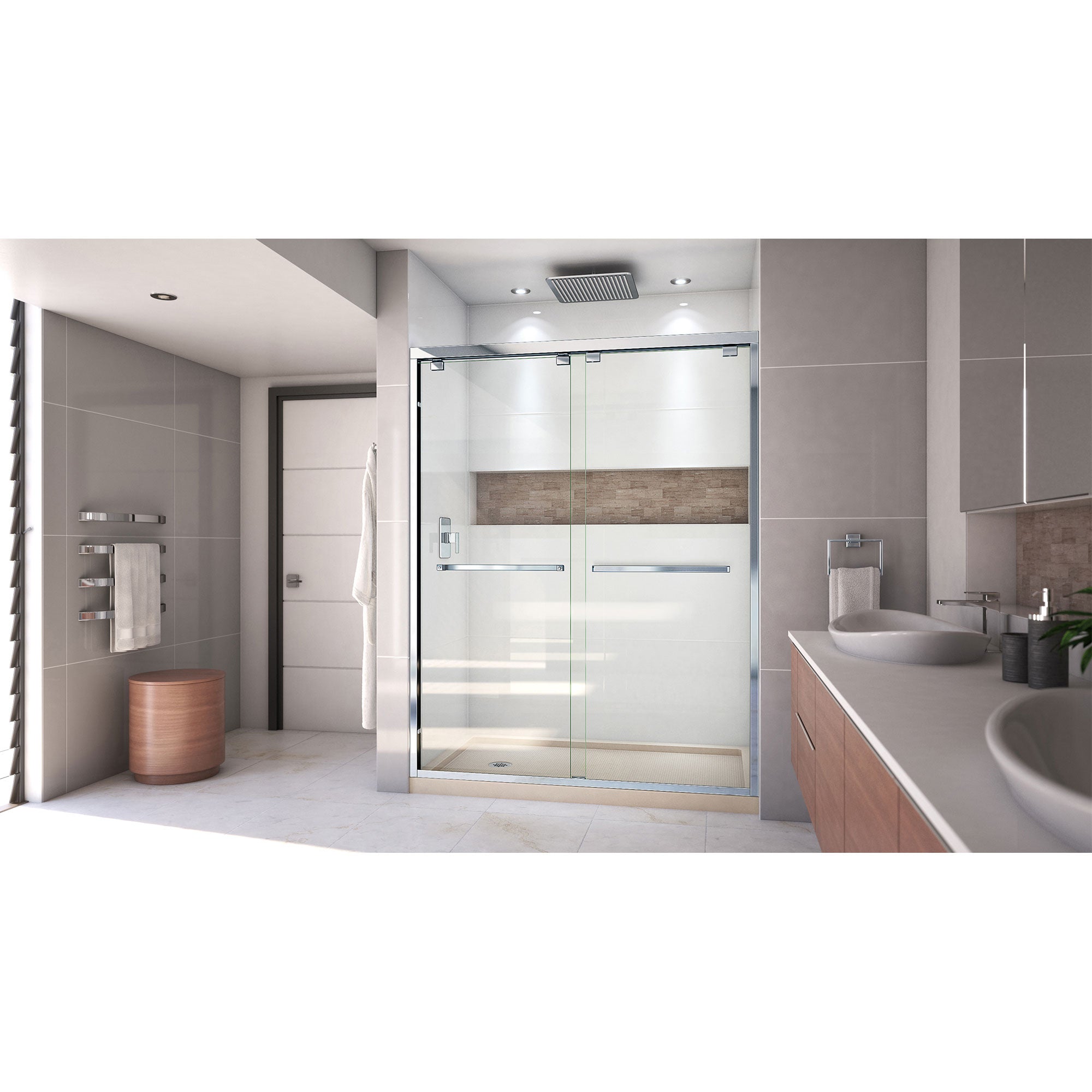 DreamLine Encore 36" D x 60" W Shower Door and Base
