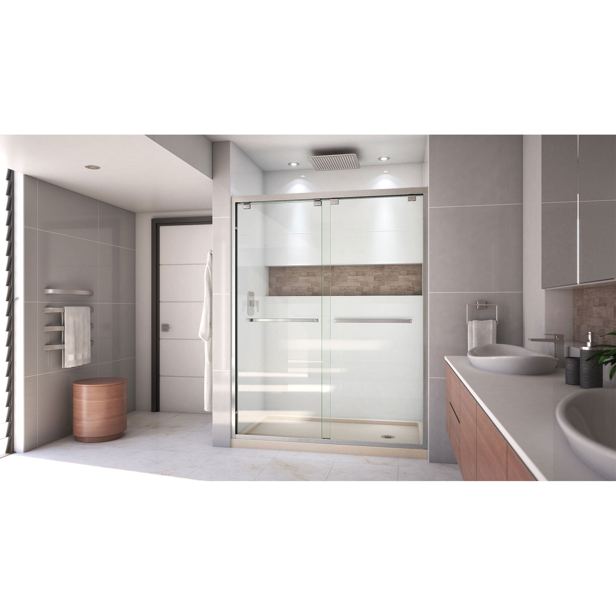 DreamLine Encore 32" D x 60" W Shower Door and Base