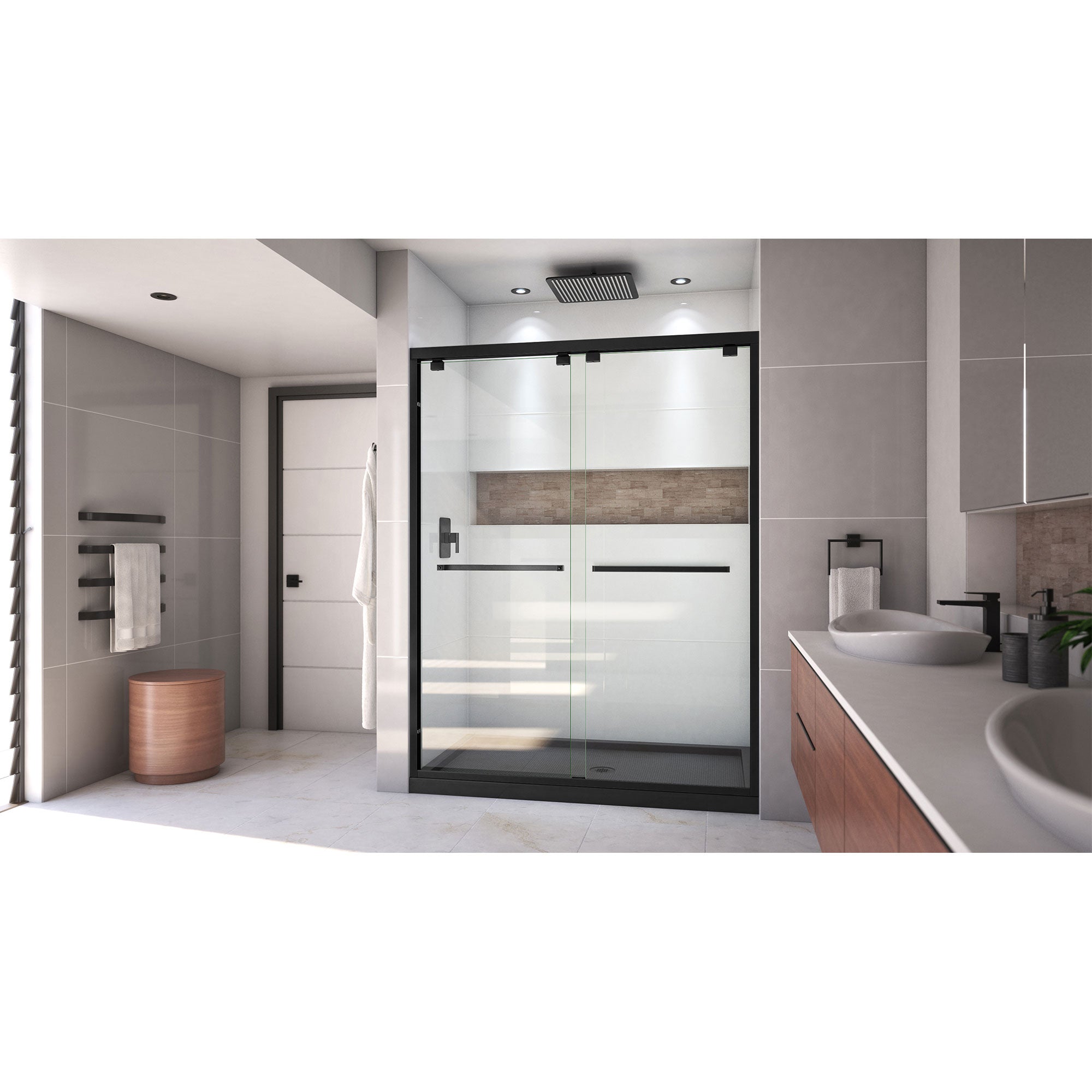 DreamLine Encore 32" D x 60" W Shower Door and Base