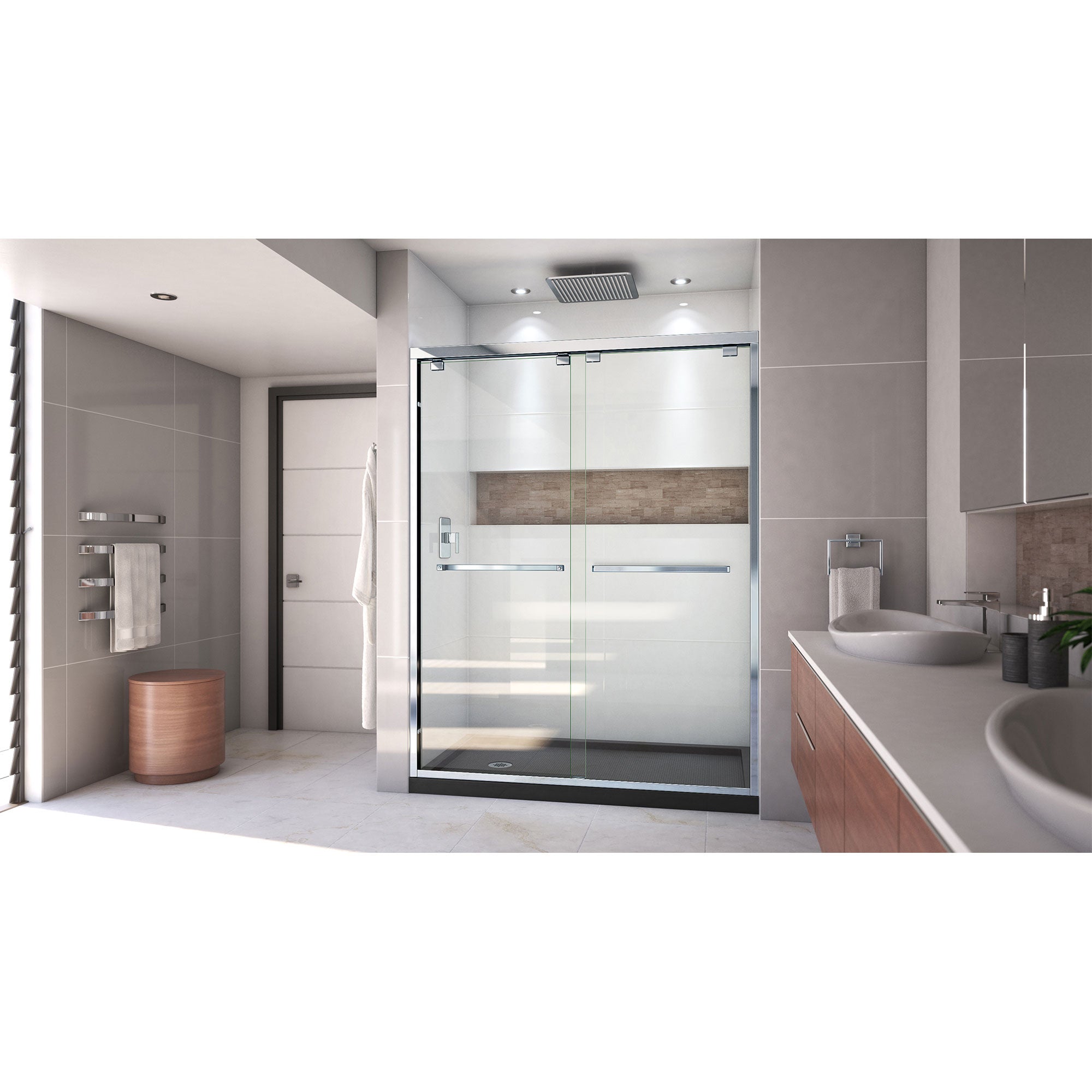 DreamLine Encore 36" D x 60" W Shower Door and Base