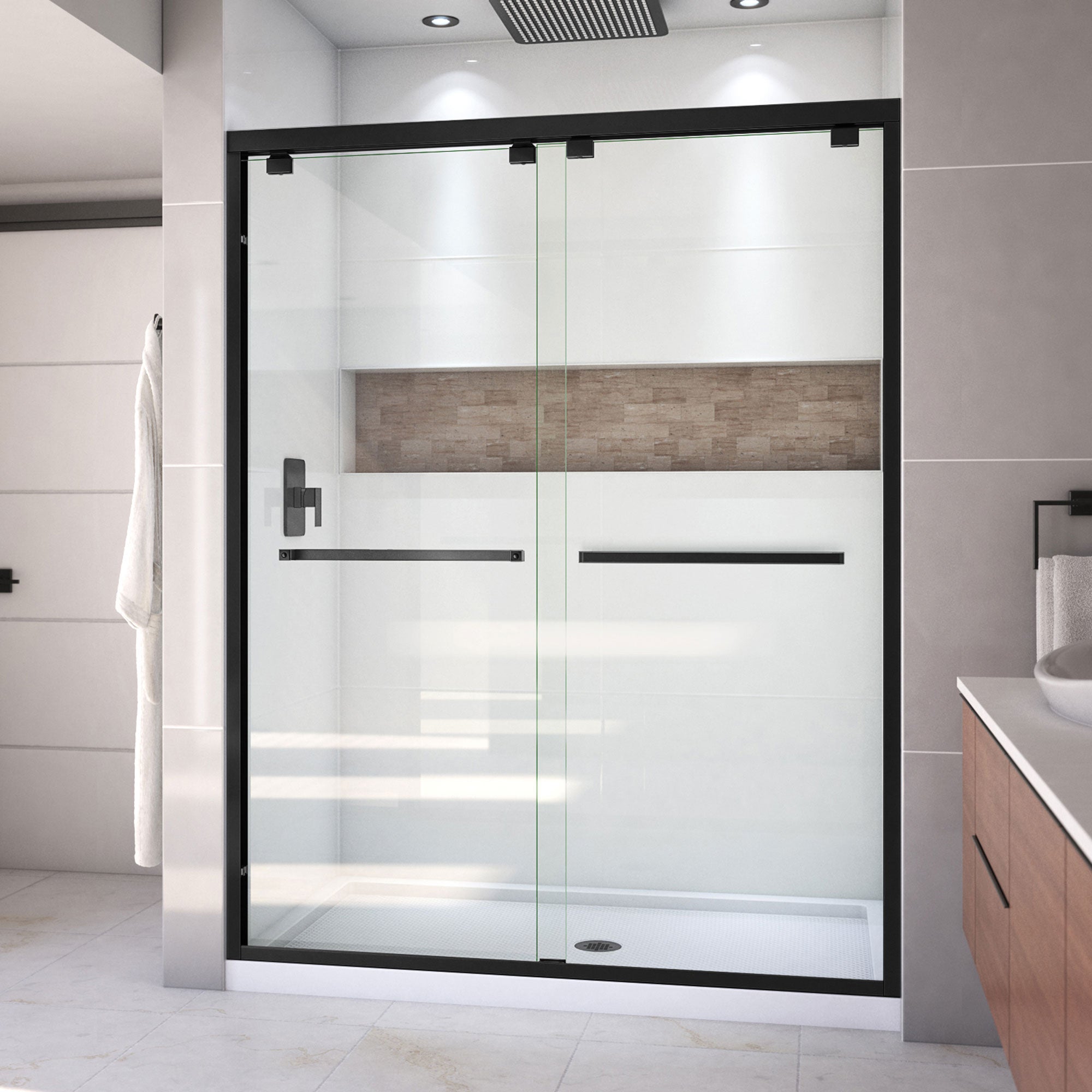 DreamLine Encore 32" D x 60" W Shower Door and Base