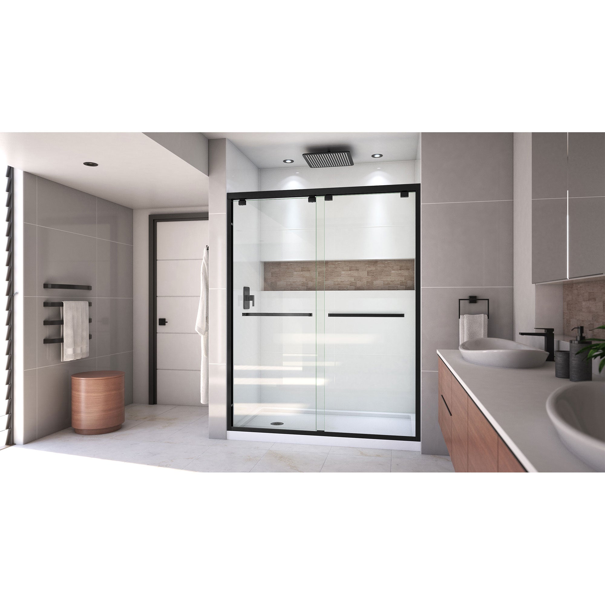 DreamLine Encore 32" D x 60" W Shower Door and Base