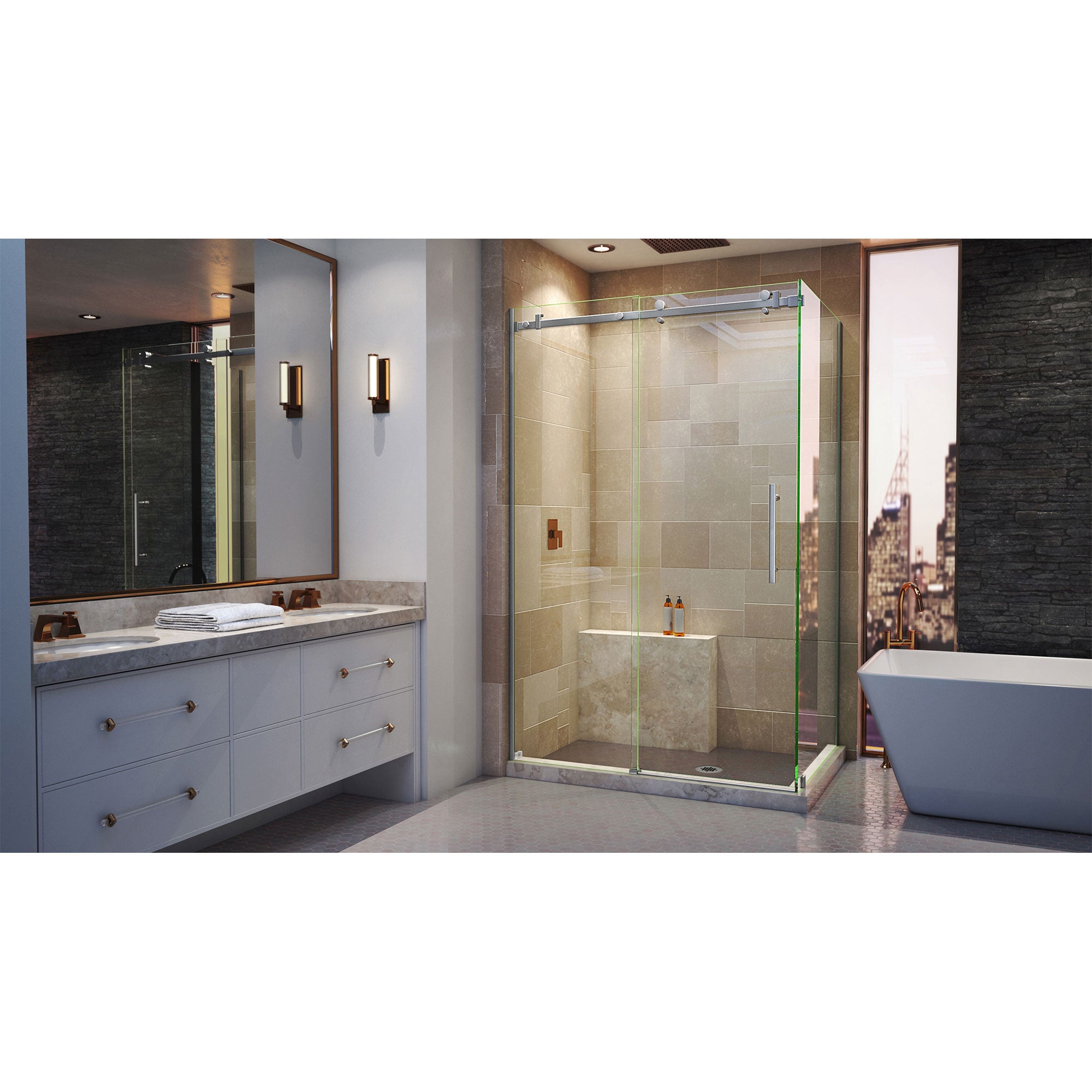 DreamLine Enigma Air 44.38-48.38" W Shower Enclosure