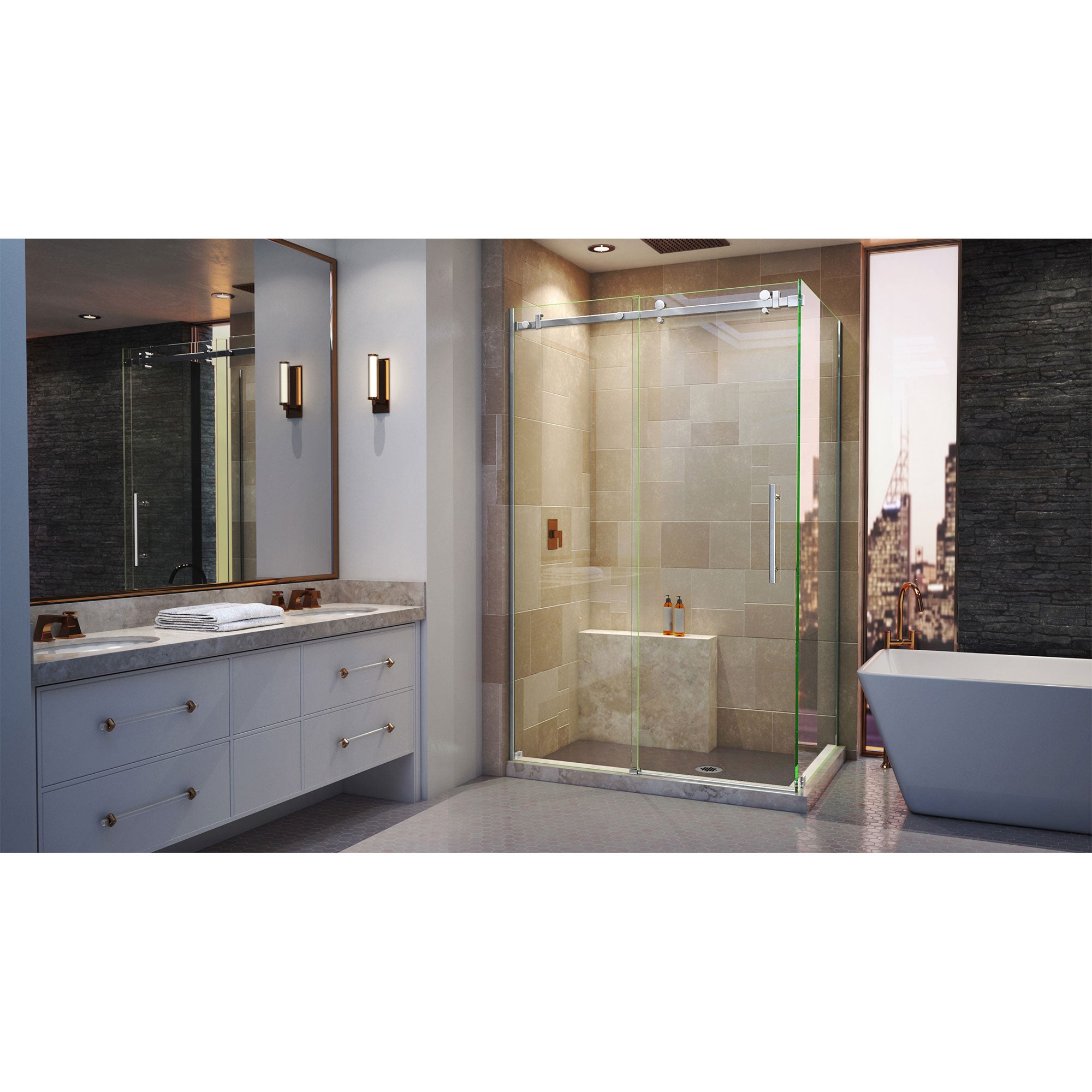 DreamLine Enigma Air 44.38-48.38" W Shower Enclosure
