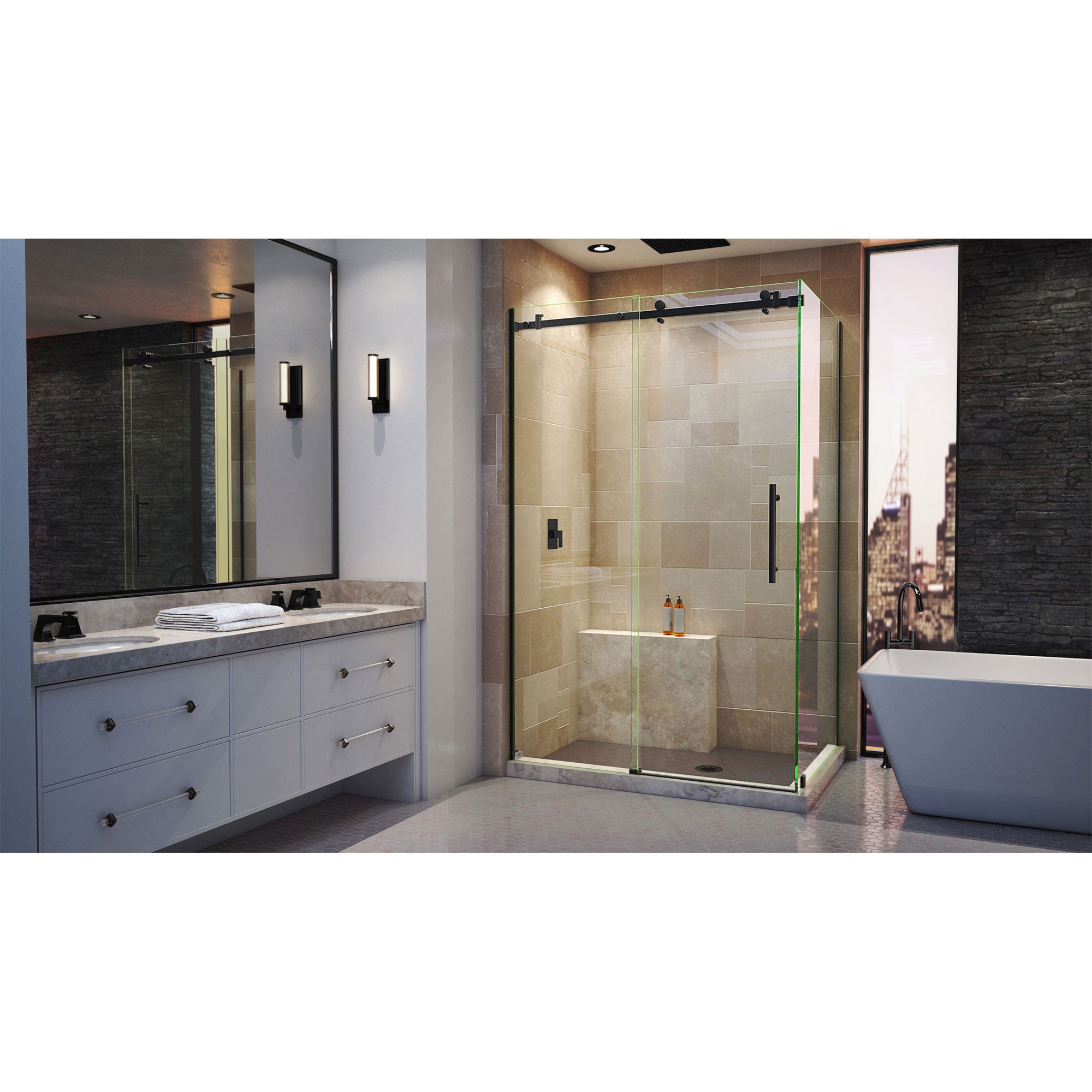 DreamLine Enigma Air 44.38-48.38" W Shower Enclosure