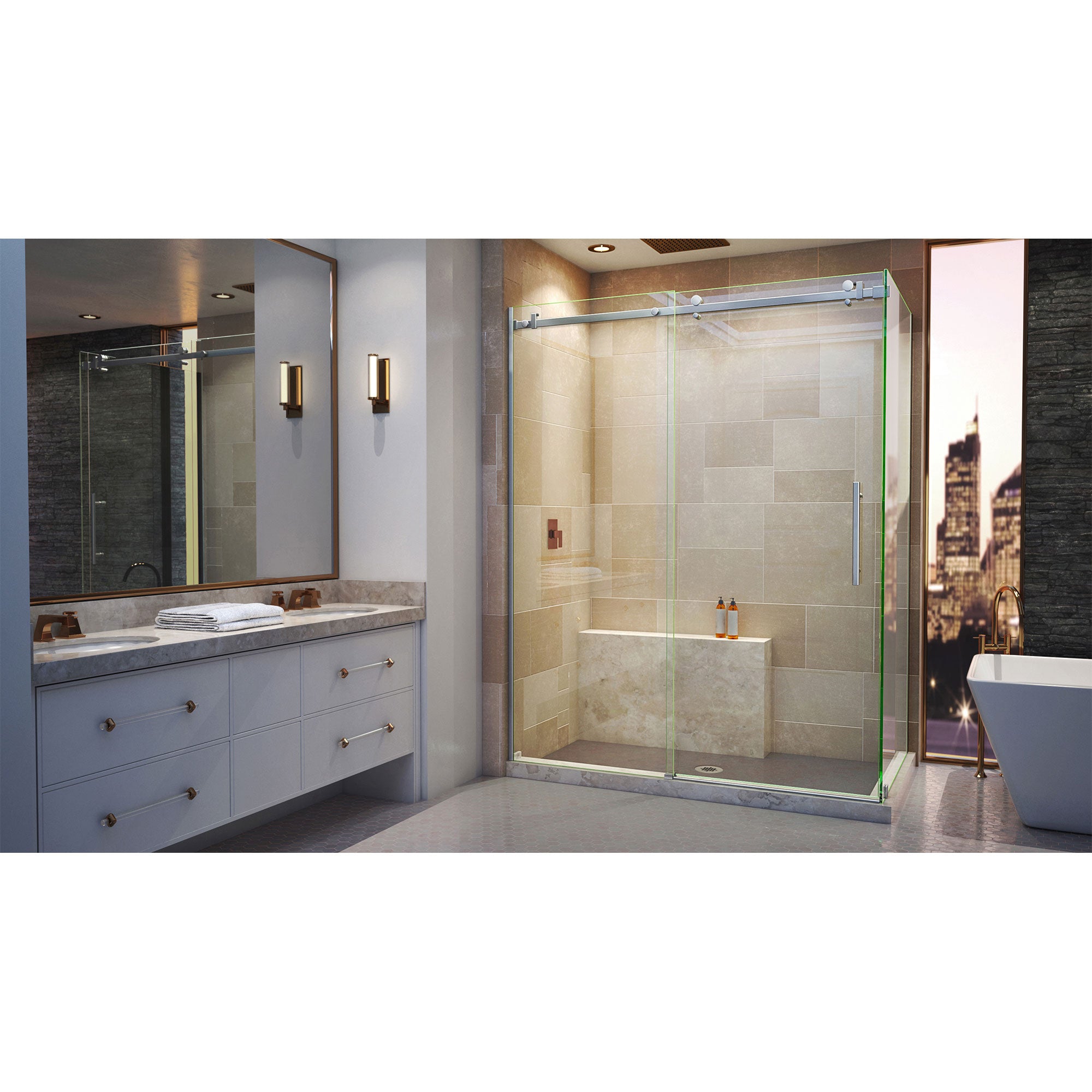 DreamLine Enigma Air 56.38-60.38" W Shower Enclosure
