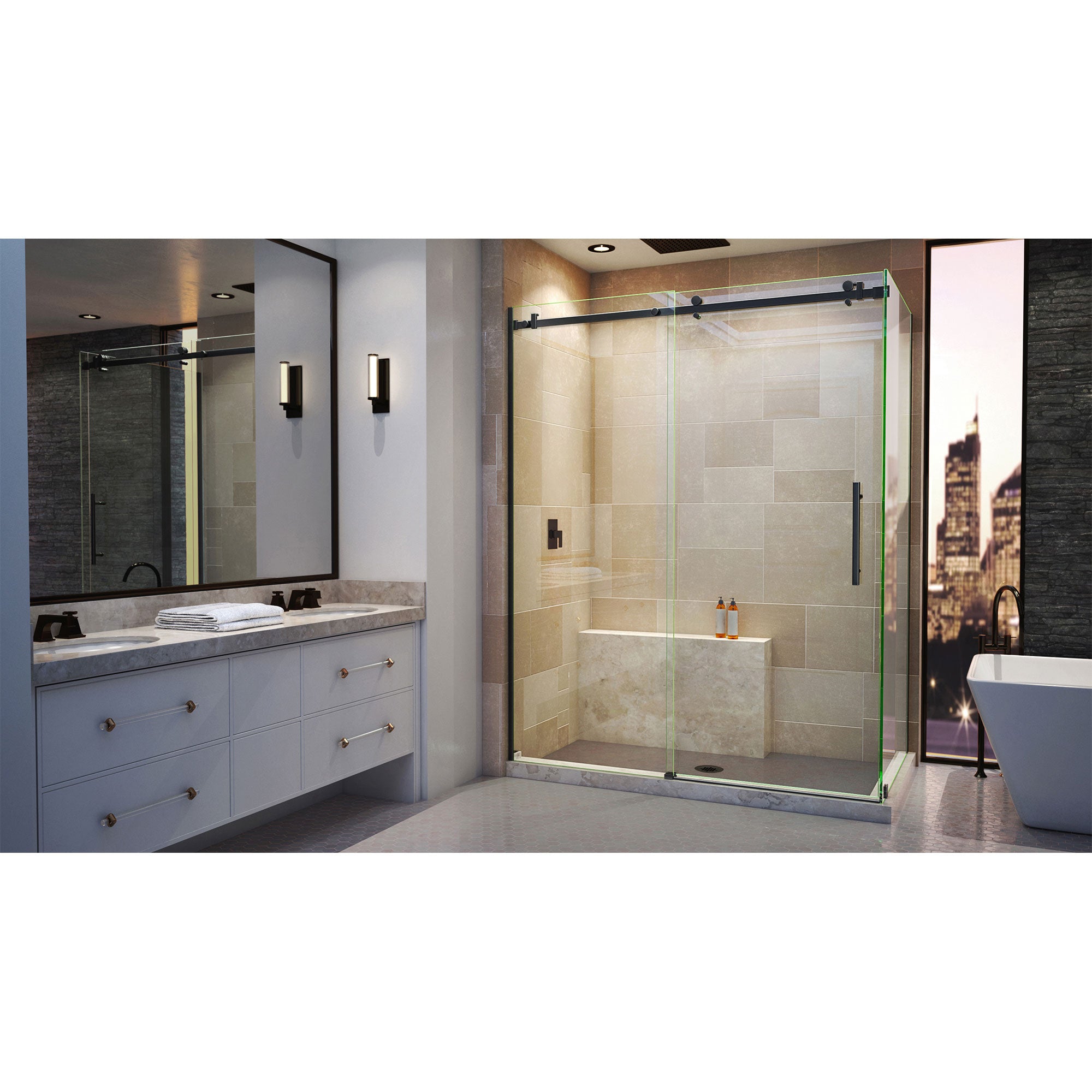DreamLine Enigma Air 56.38-60.38" W Shower Enclosure