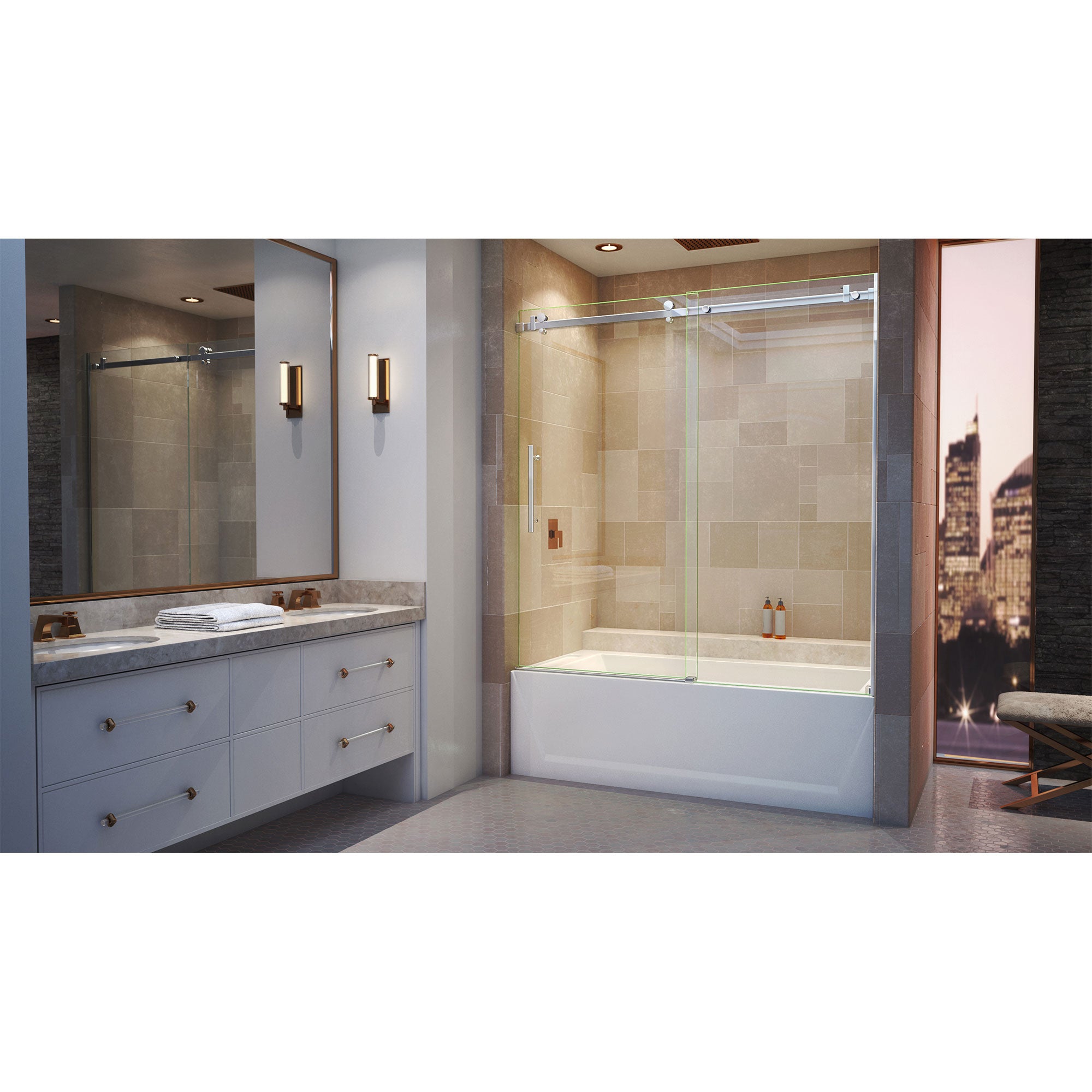 DreamLine Enigma Air 56-60" W Sliding Tub Door