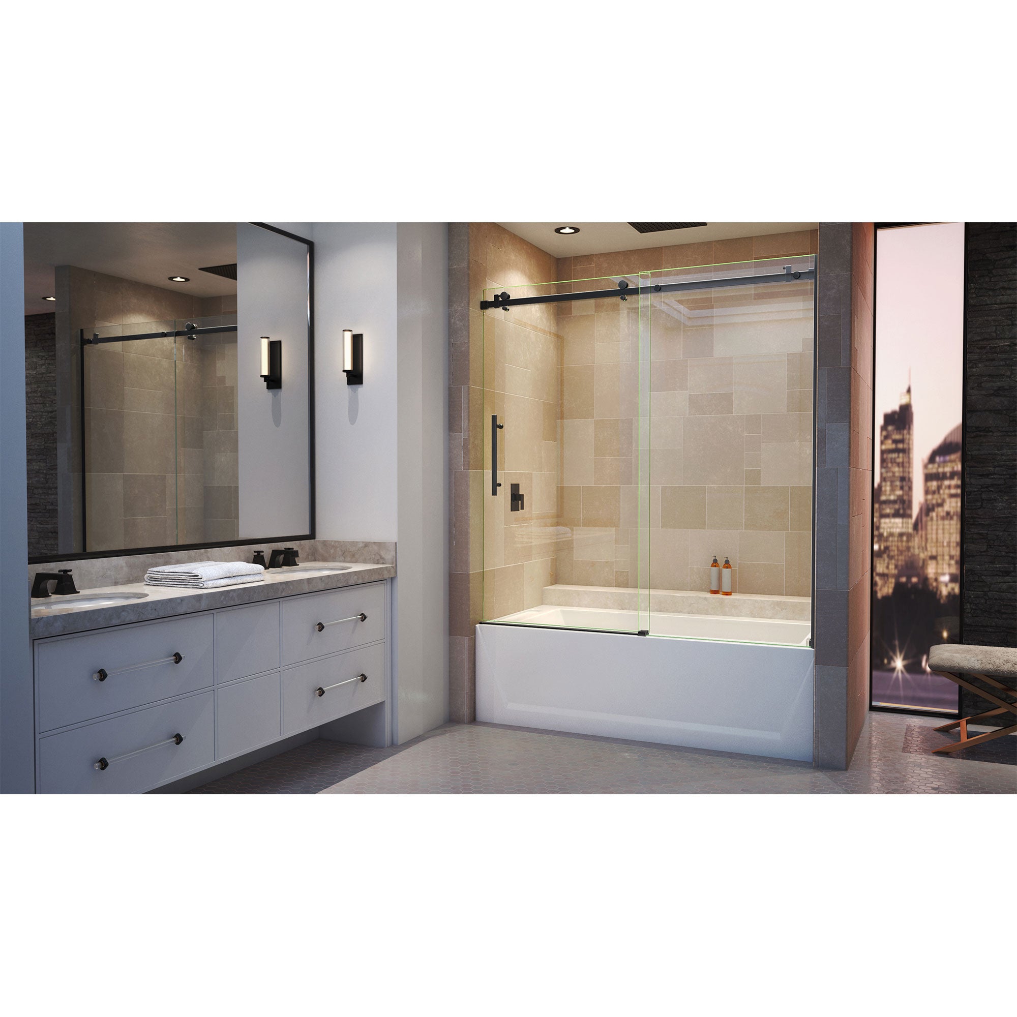 DreamLine Enigma Air 56-60" W Sliding Tub Door