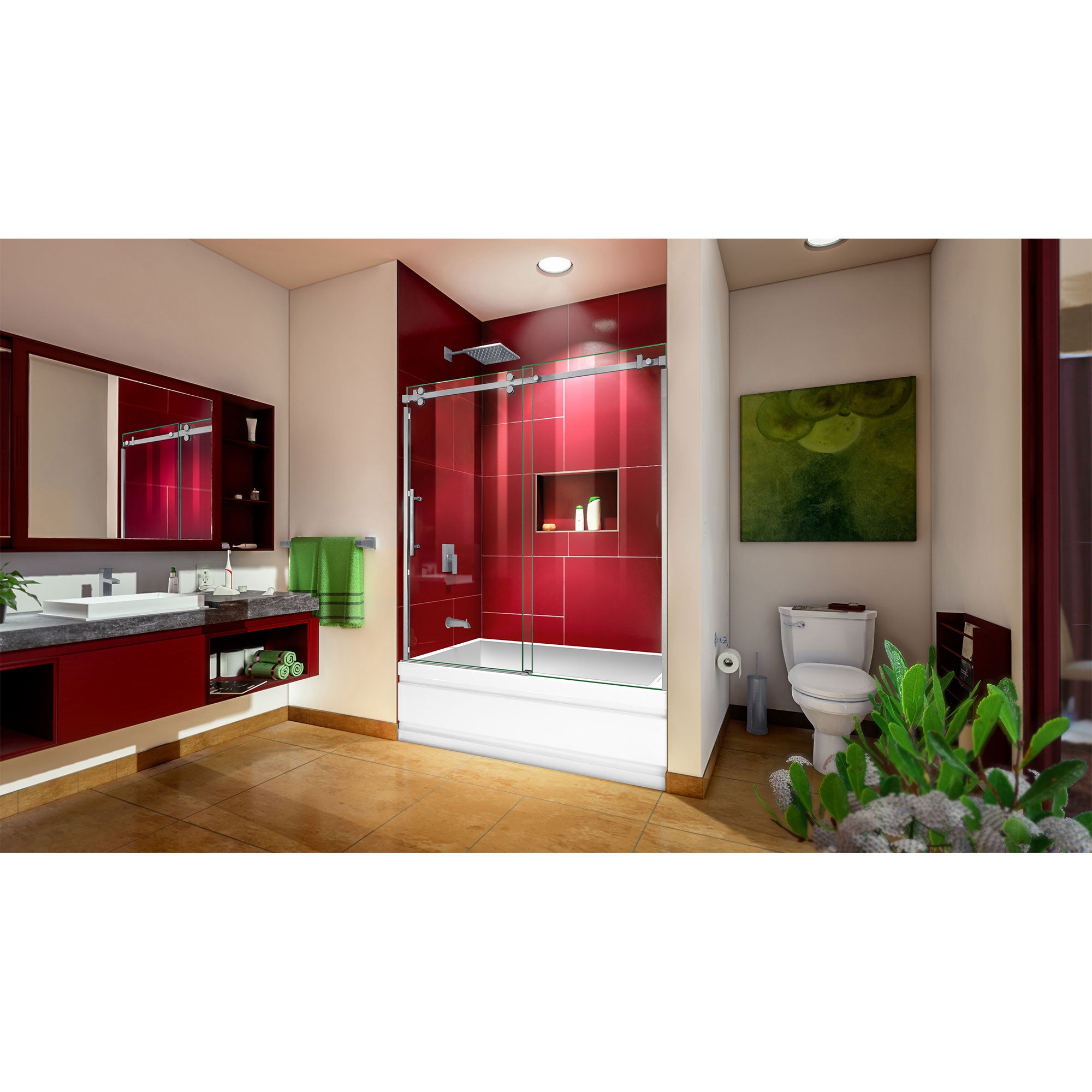 DreamLine Enigma Sky 56-60" W Sliding Tub Door