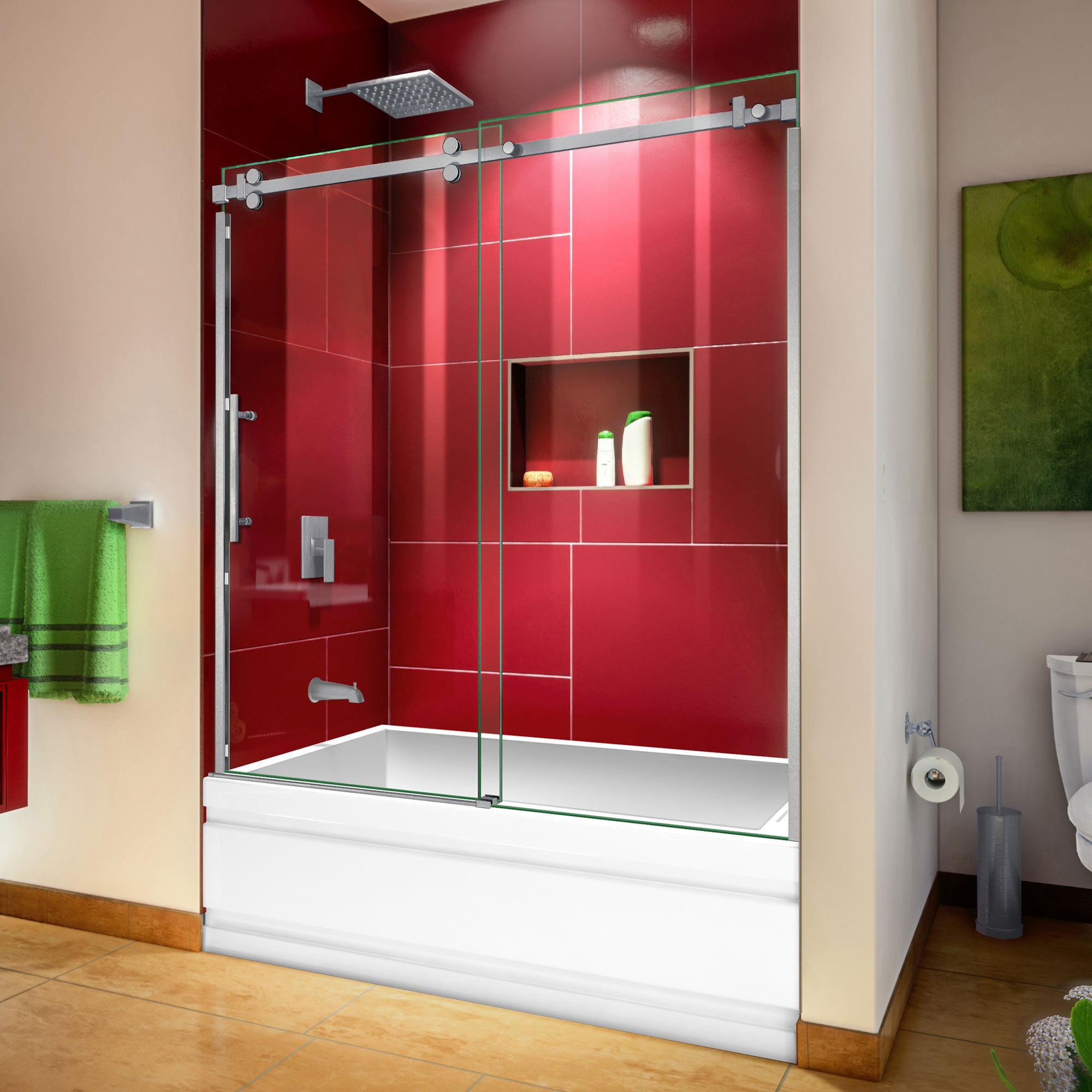 DreamLine Enigma Sky 56-60" W Sliding Tub Door