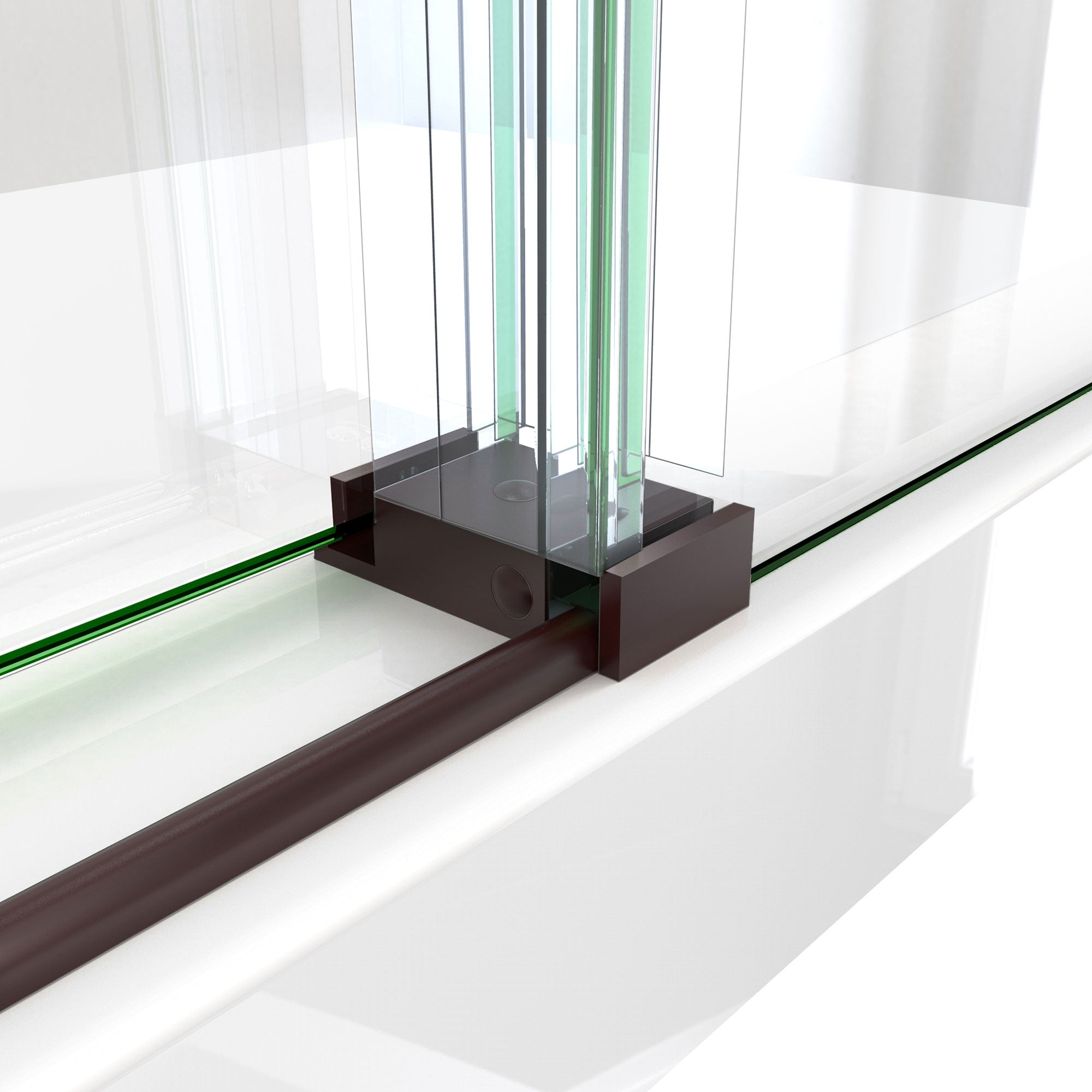 DreamLine Enigma-X 55 - 59 inch W x 62 inch H Frameless Sliding Tub Door