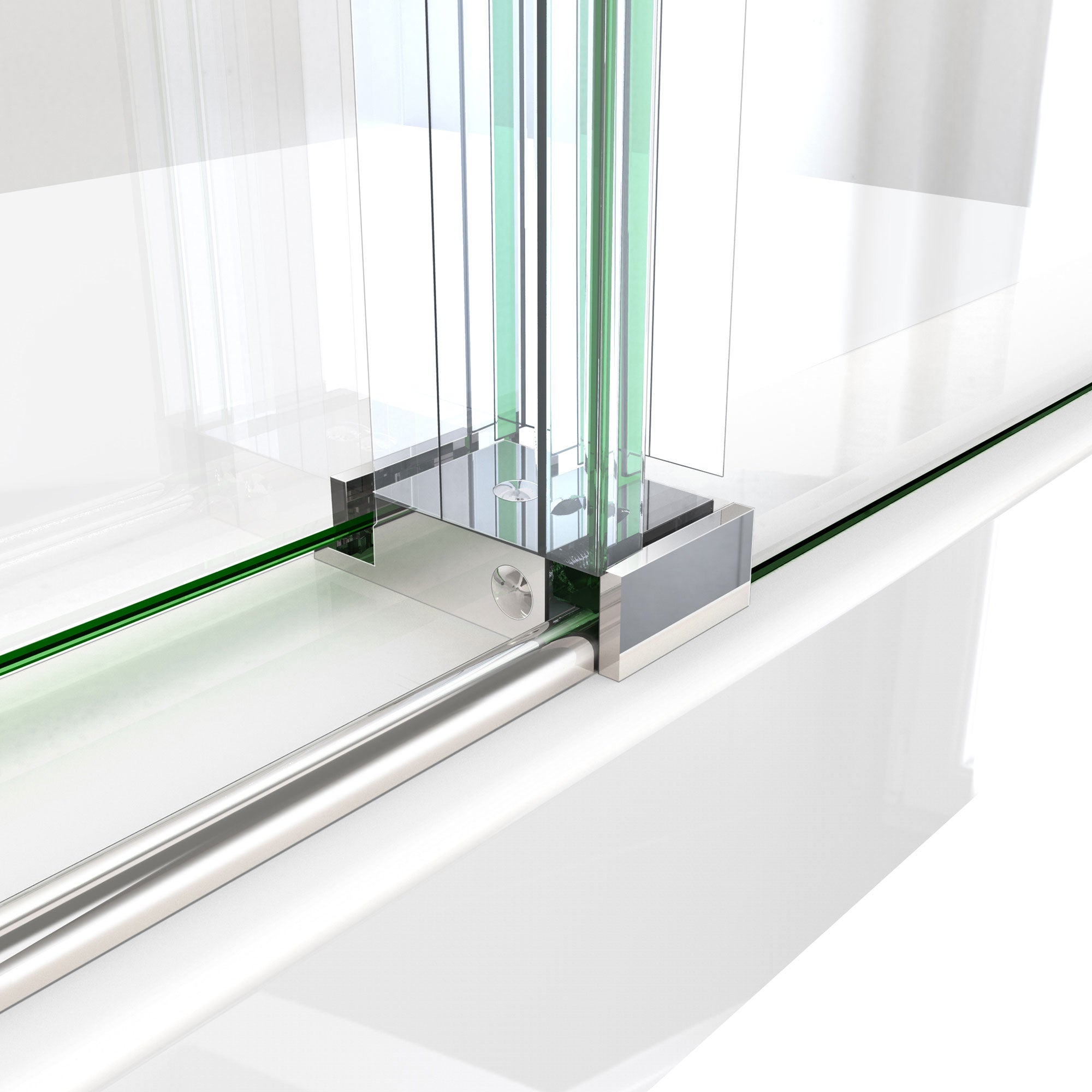 DreamLine Enigma-X 55 - 59 inch W x 62 inch H Frameless Sliding Tub Door