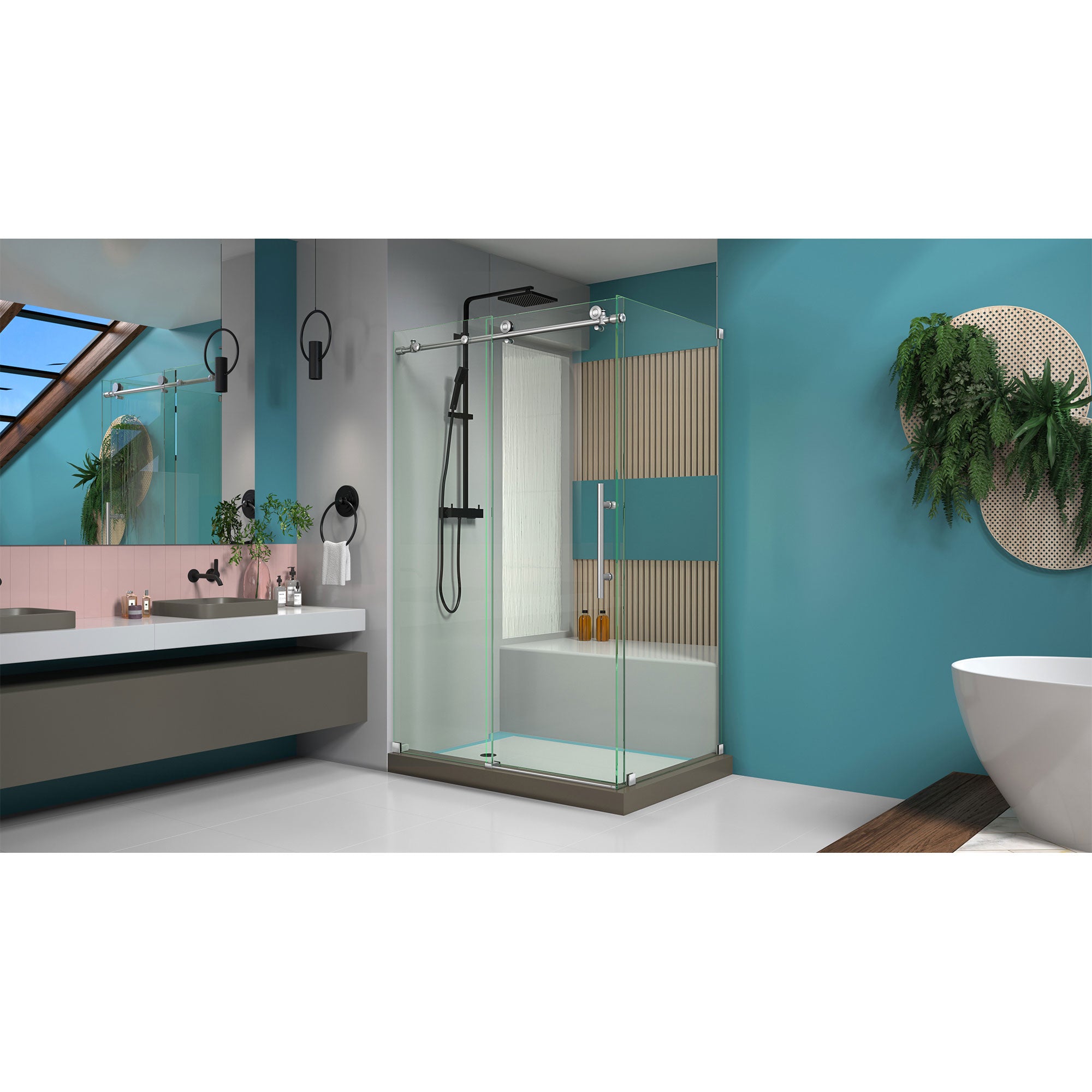 DreamLine Enigma-X 44.38-48.38" W Shower Enclosure