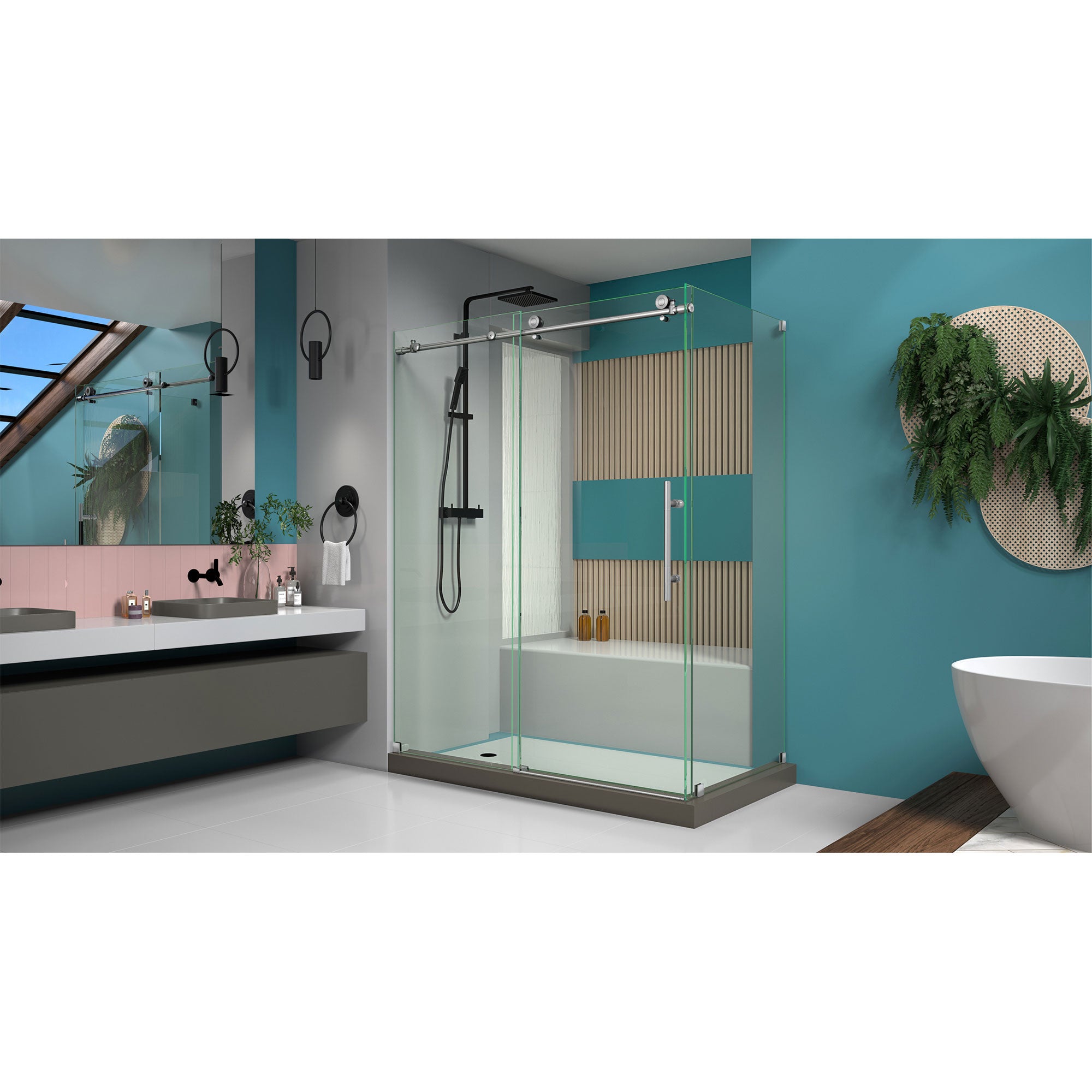 DreamLine Enigma-X 56.38-60.38" W Shower Enclosure