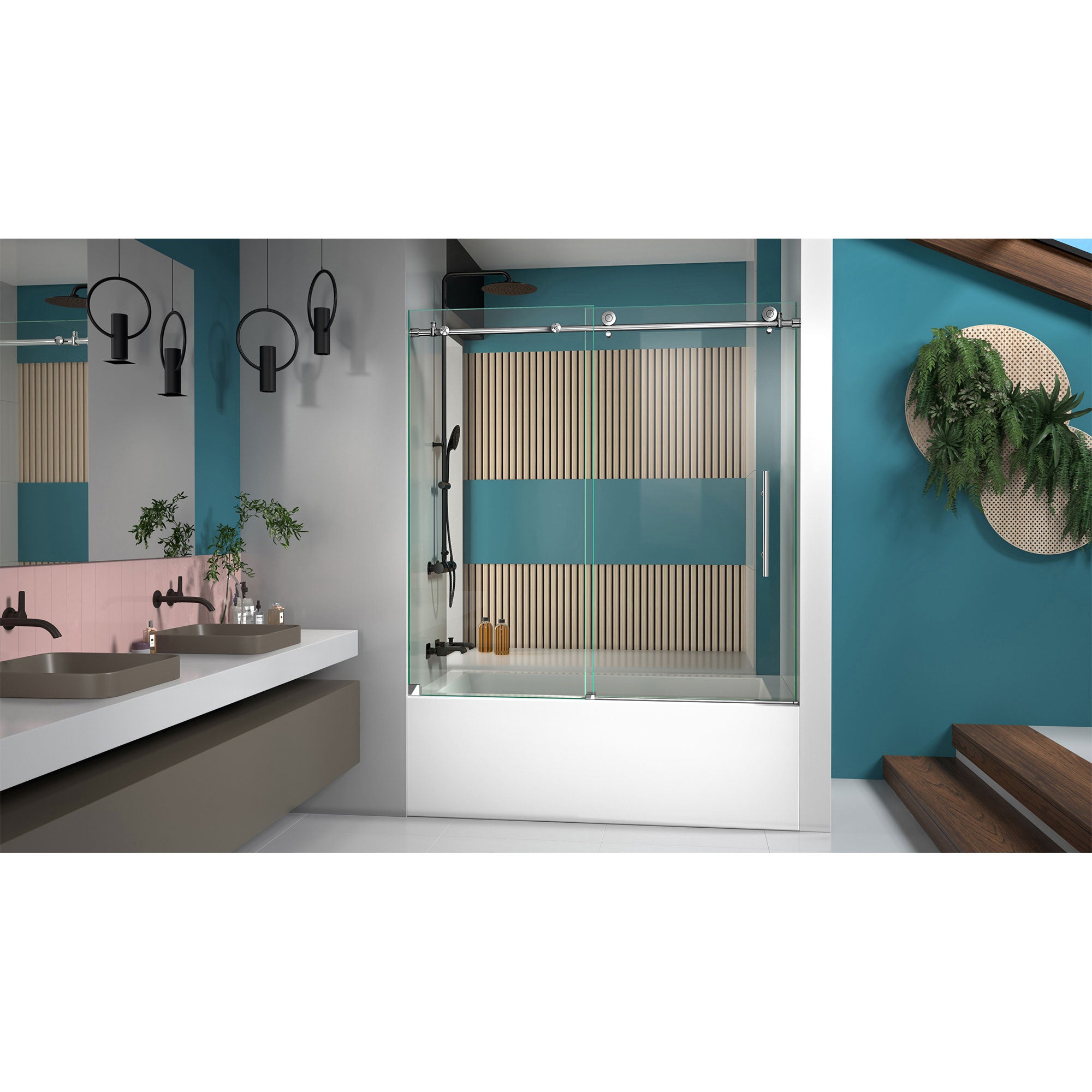 DreamLine Enigma-X 55-59" W Sliding Tub Door