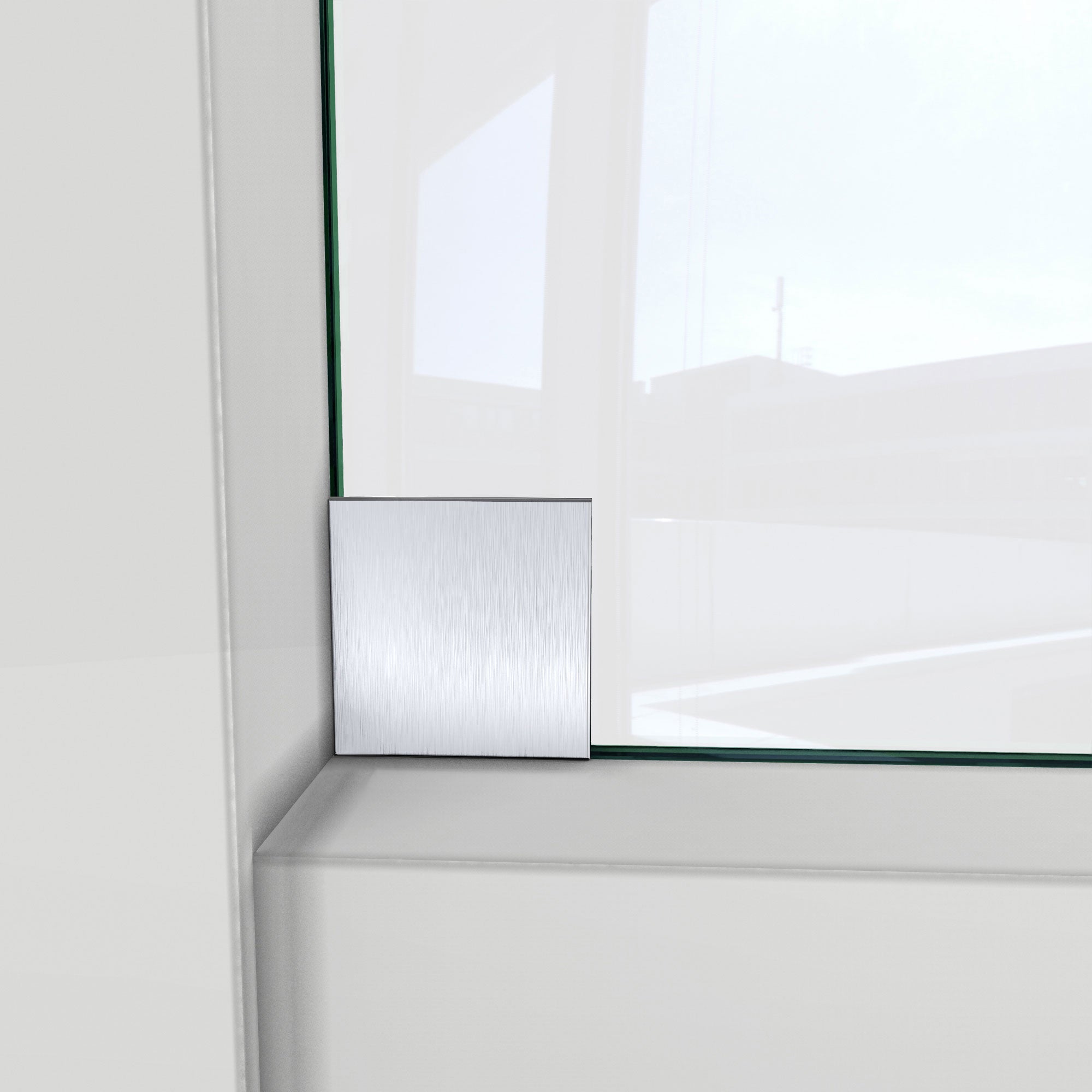 DreamLine Enigma-CXO 56 - 60 inch W x 76 inch H Frameless Sliding Shower Door with Towel Bar