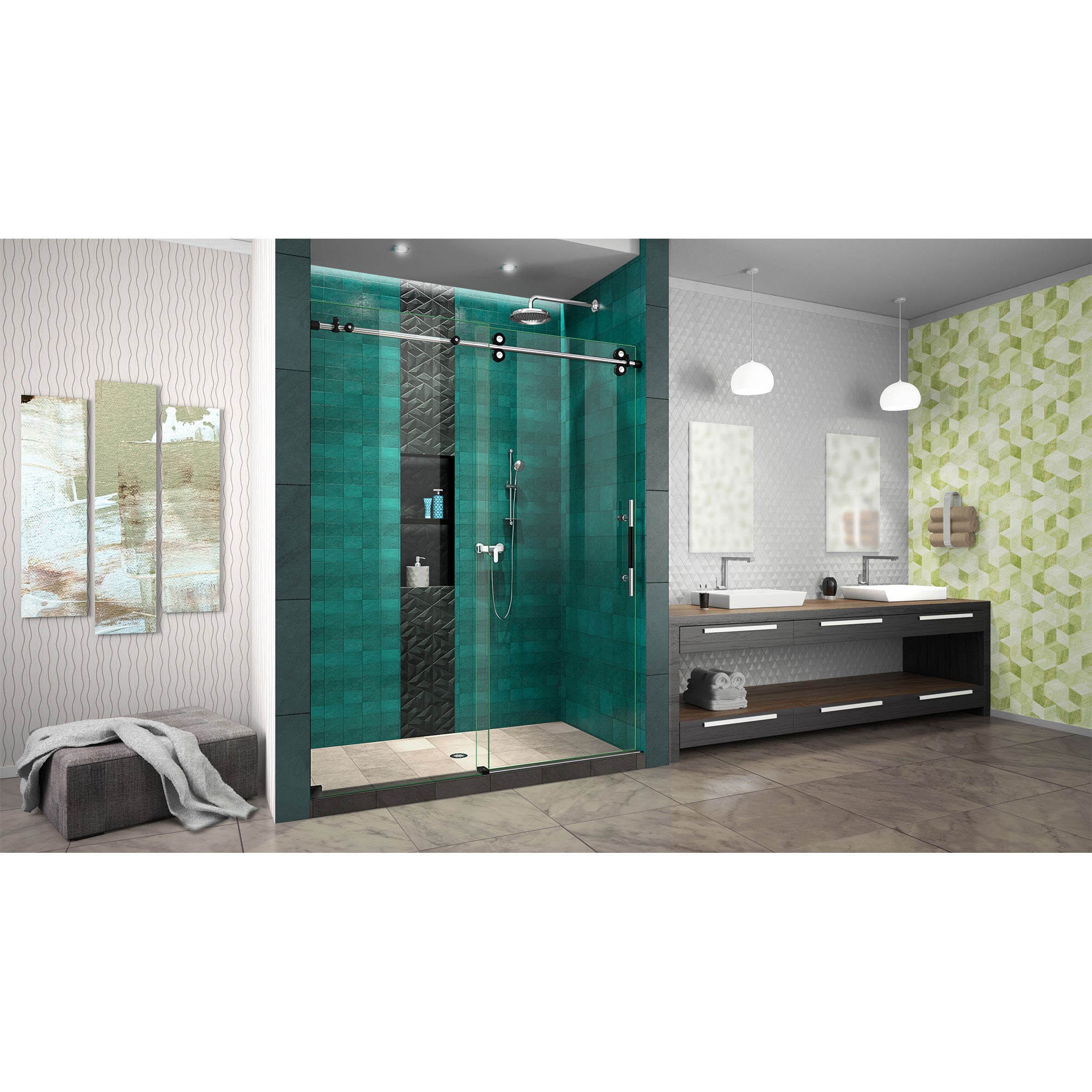 DreamLine Enigma-XO 56-60" W Shower Door