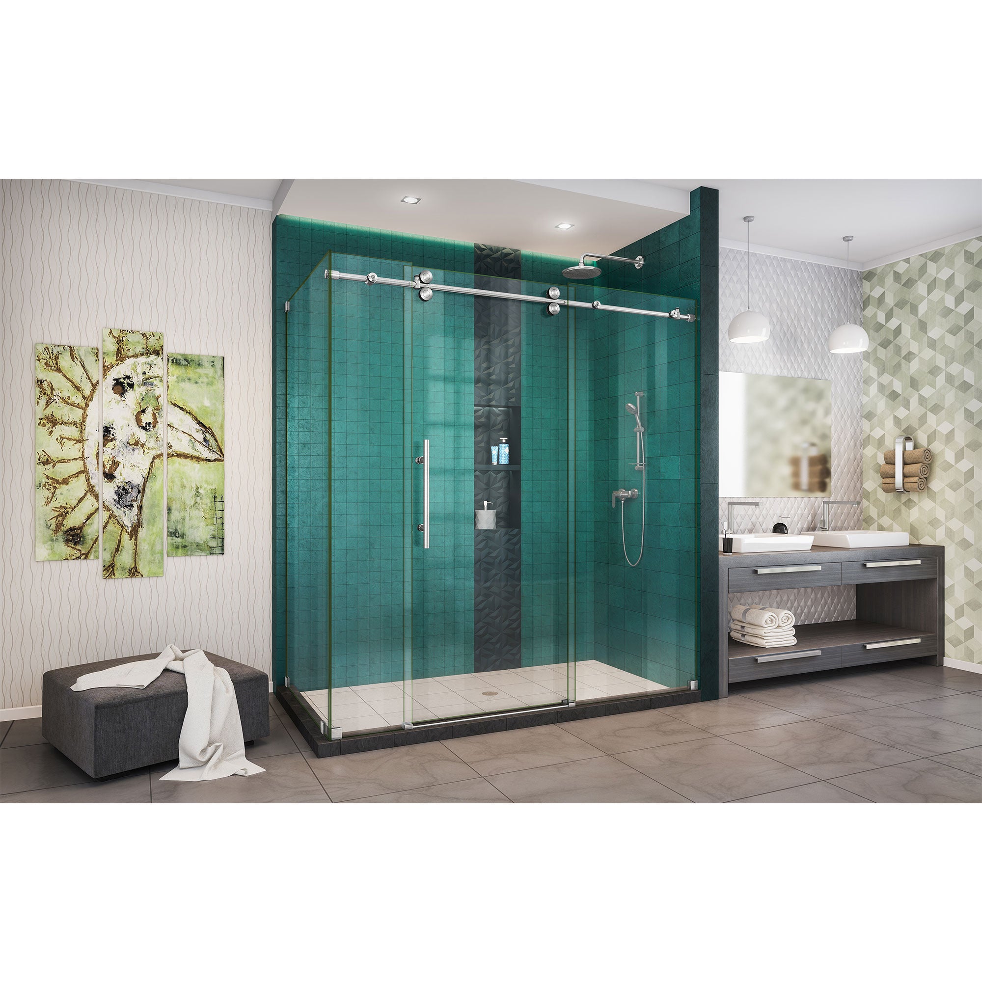 DreamLine Enigma-XO 68.38-72.38" W Shower Enclosure