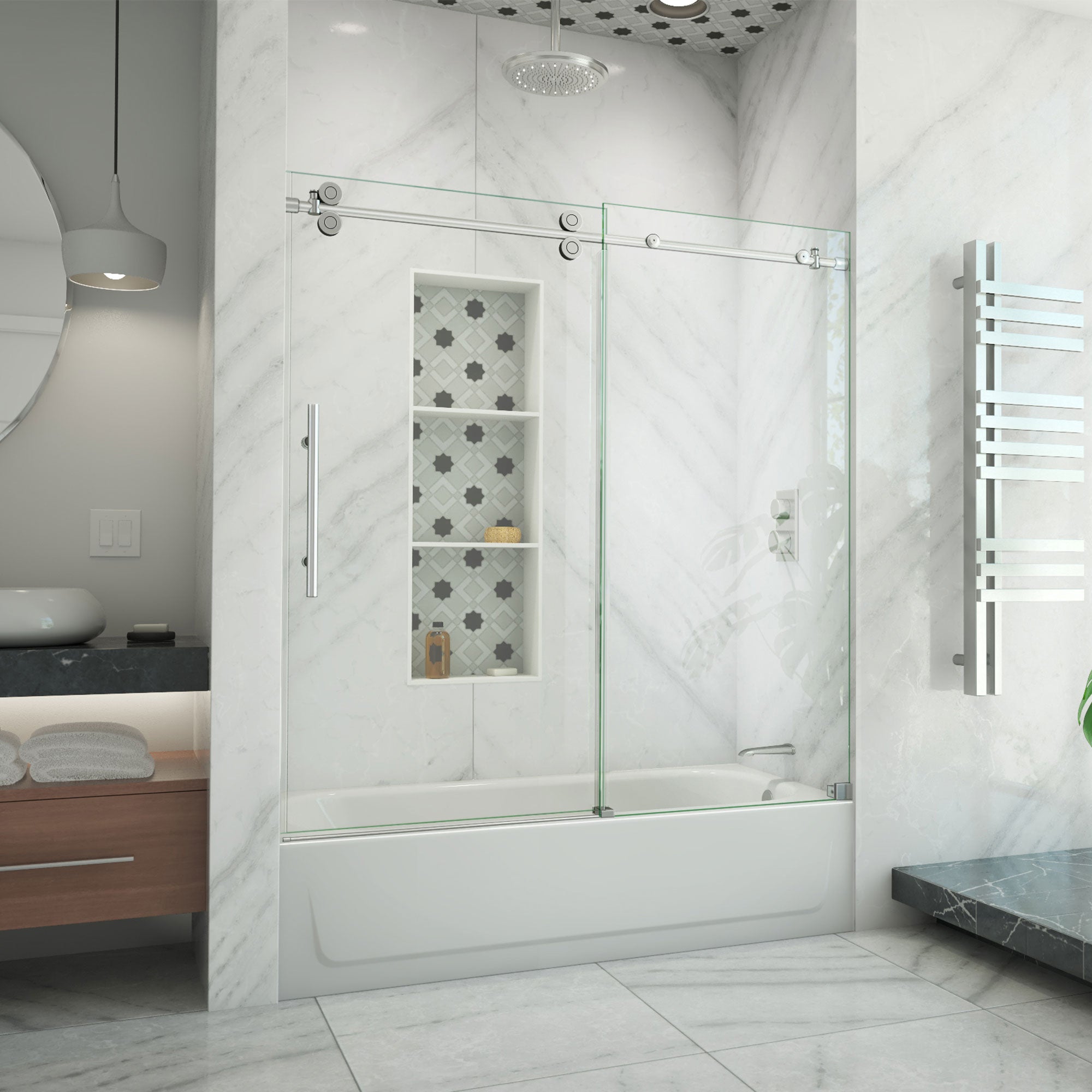 DreamLine Enigma-XO 55-59" W Sliding Tub Door