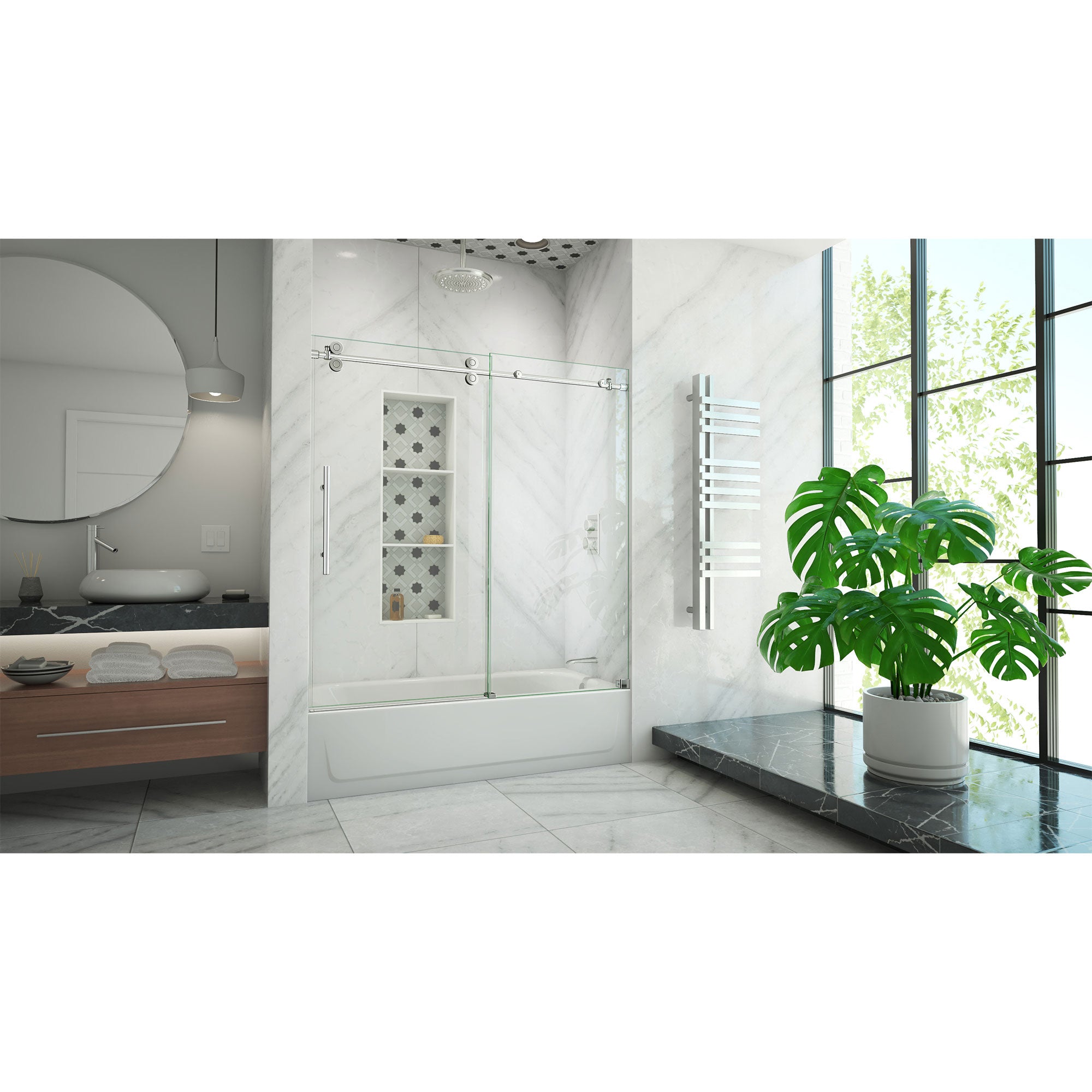 DreamLine Enigma-XO 55-59" W Sliding Tub Door