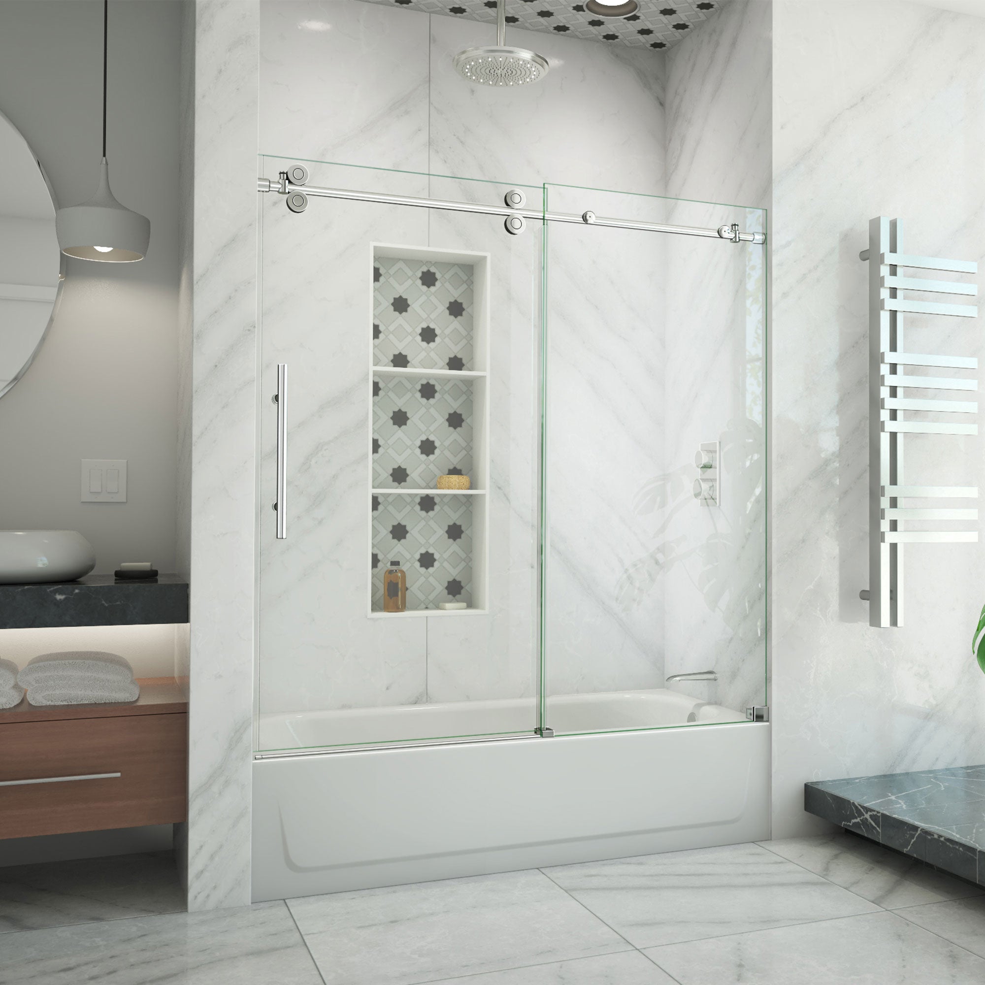DreamLine Enigma-XO 55-59" W Sliding Tub Door