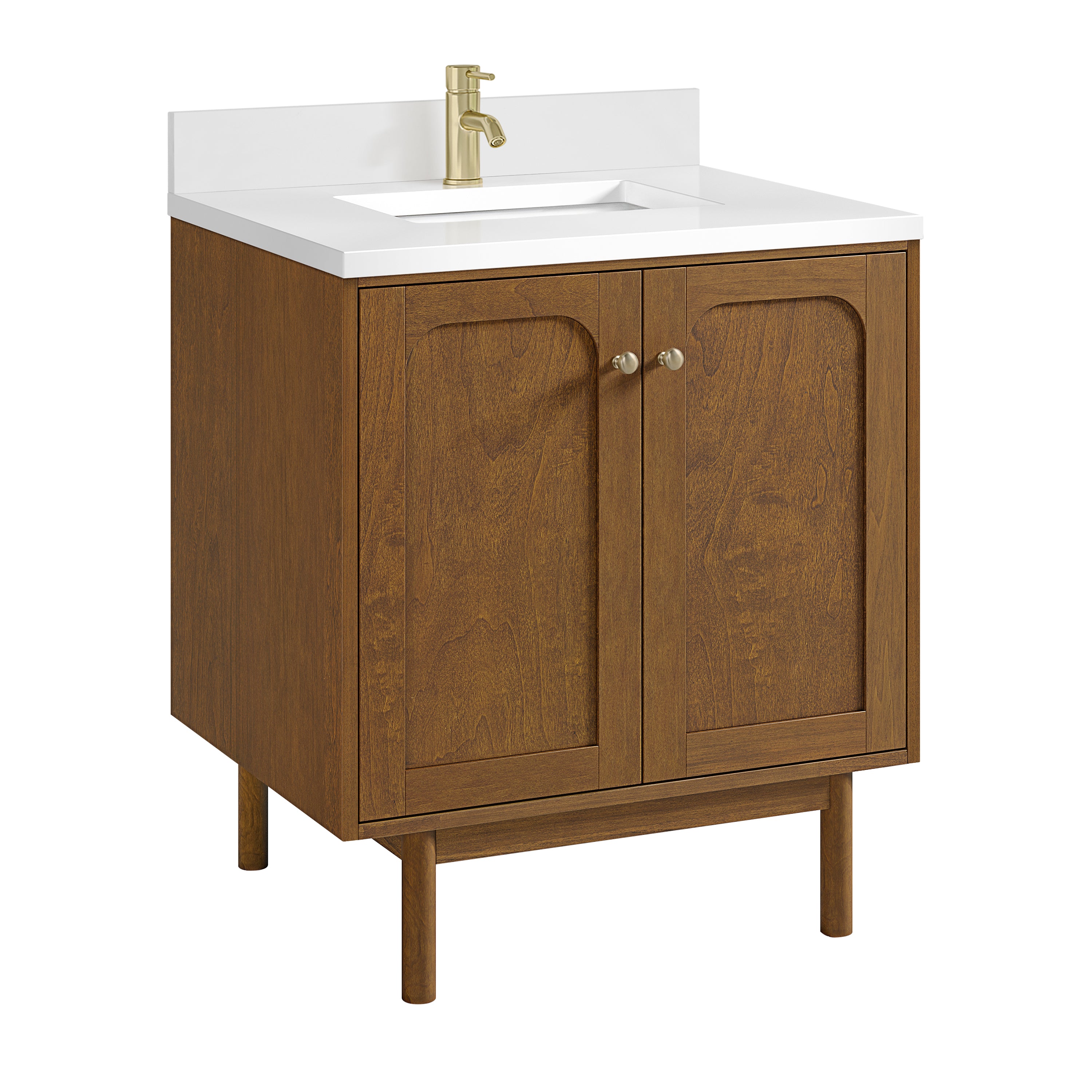 James Martin Laurent 30" Single Vanity in Honey Oak with 3cm Countertop
