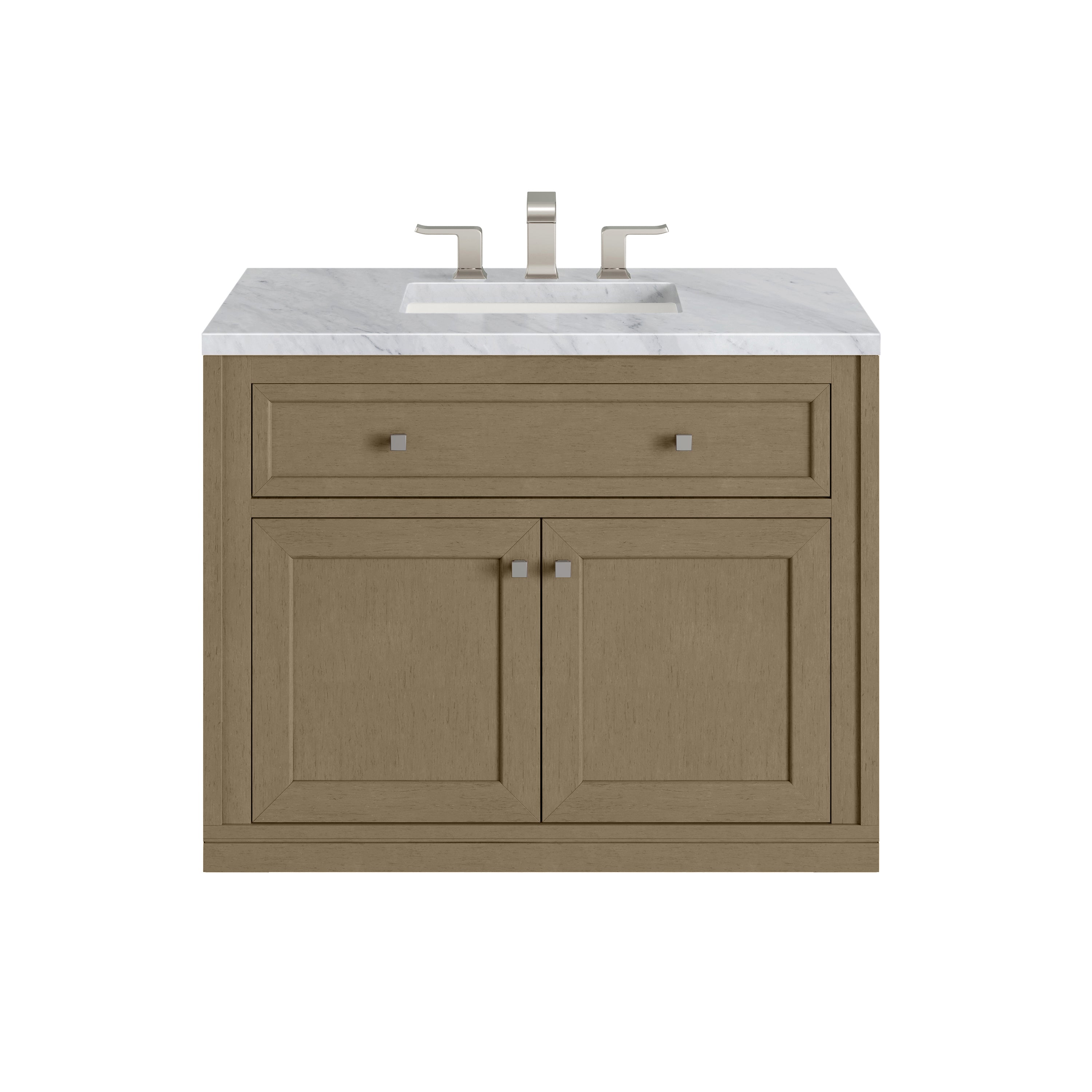 James Martin Chicago 36" Single Vanity in Walnut Whisper with 3cm Countertop