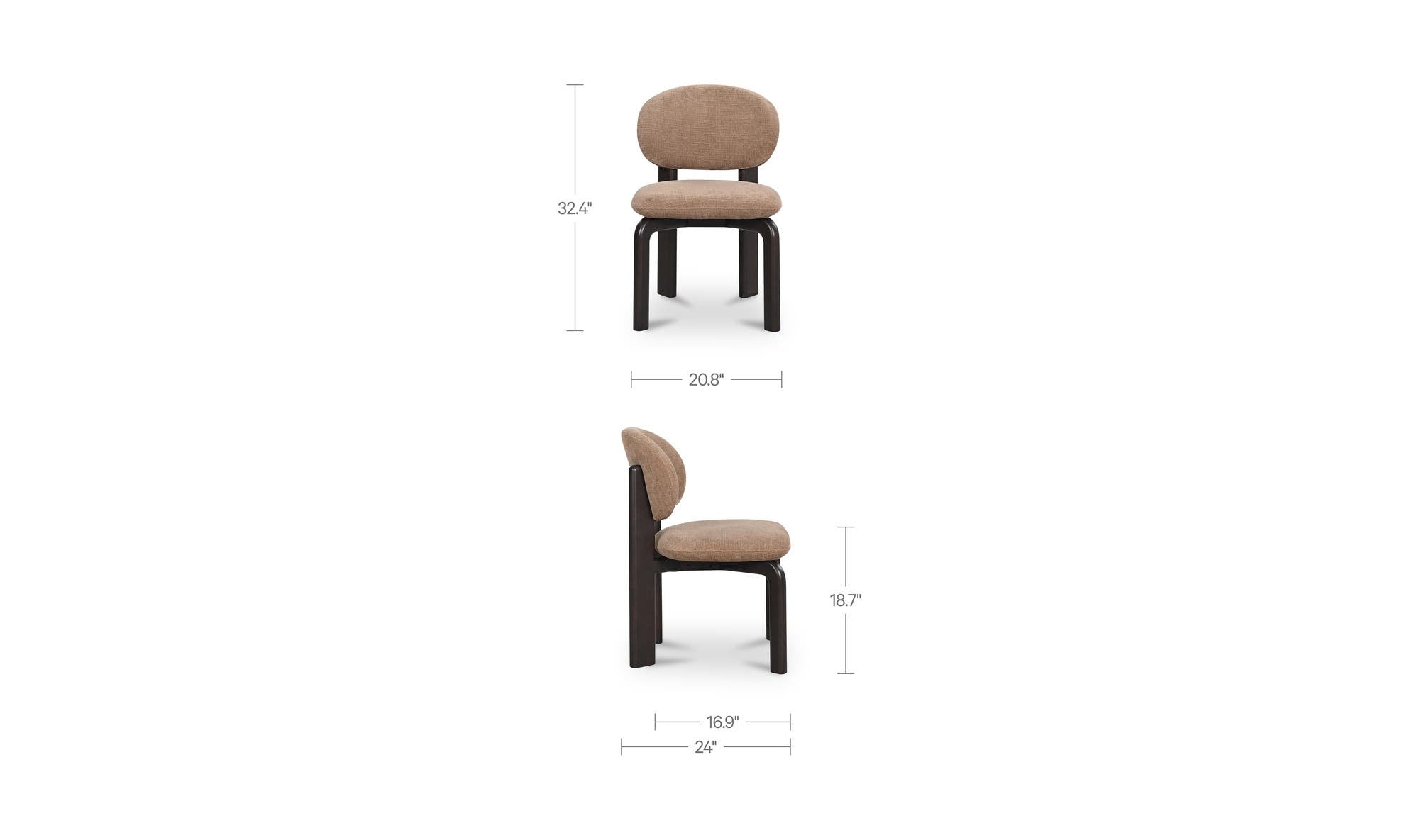 Moes Sami Dining Chair Set Of Two EQ-1027
