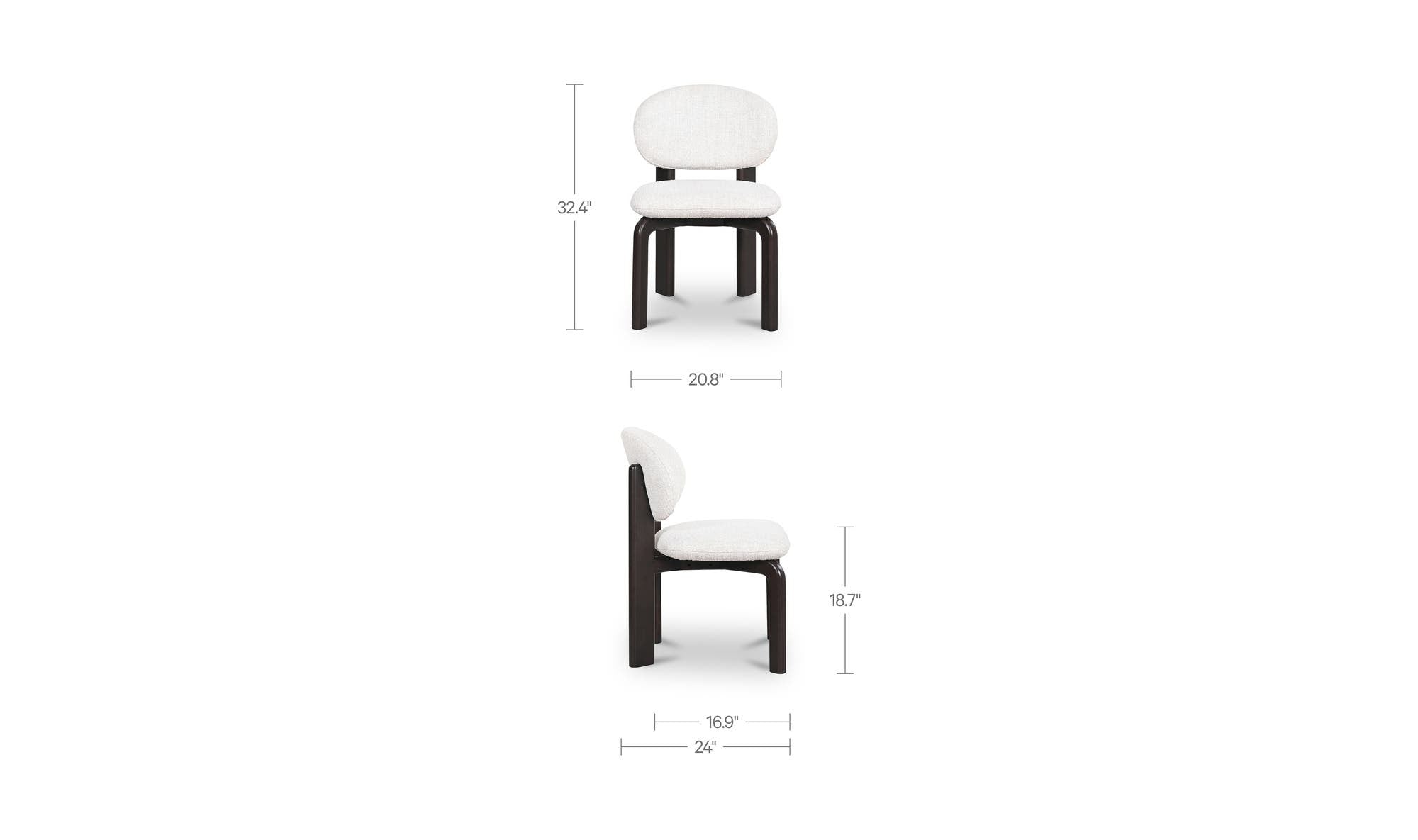 Moes Sami Dining Chair Set Of Two EQ-1027