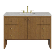 James Martin Hudson 48" Single Vanity in Honey Oak with 3cm Countertop and FreePower Wireless Charger