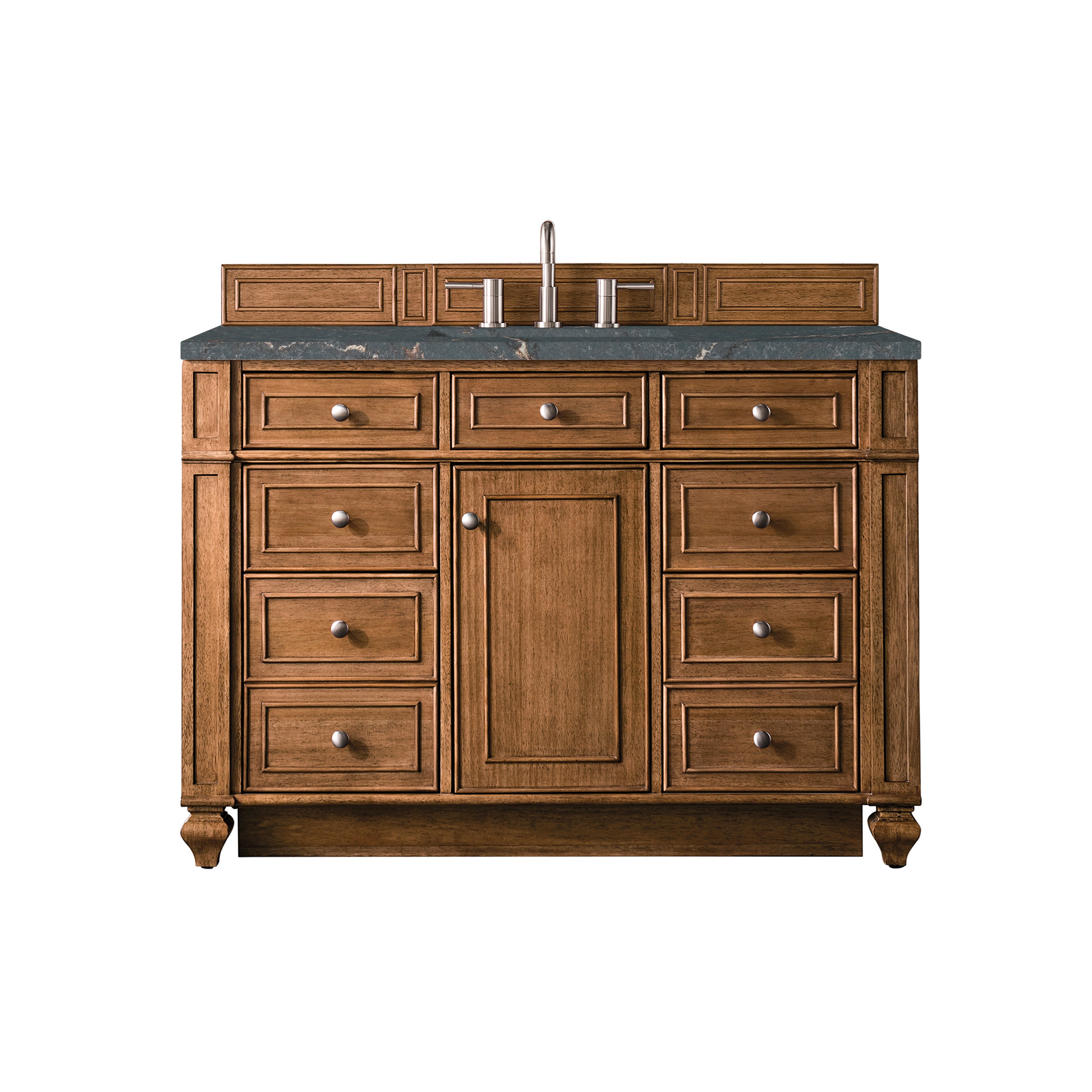 James Martin Bristol 48" Single Vanity in Saddle Brown with 3cm Countertop