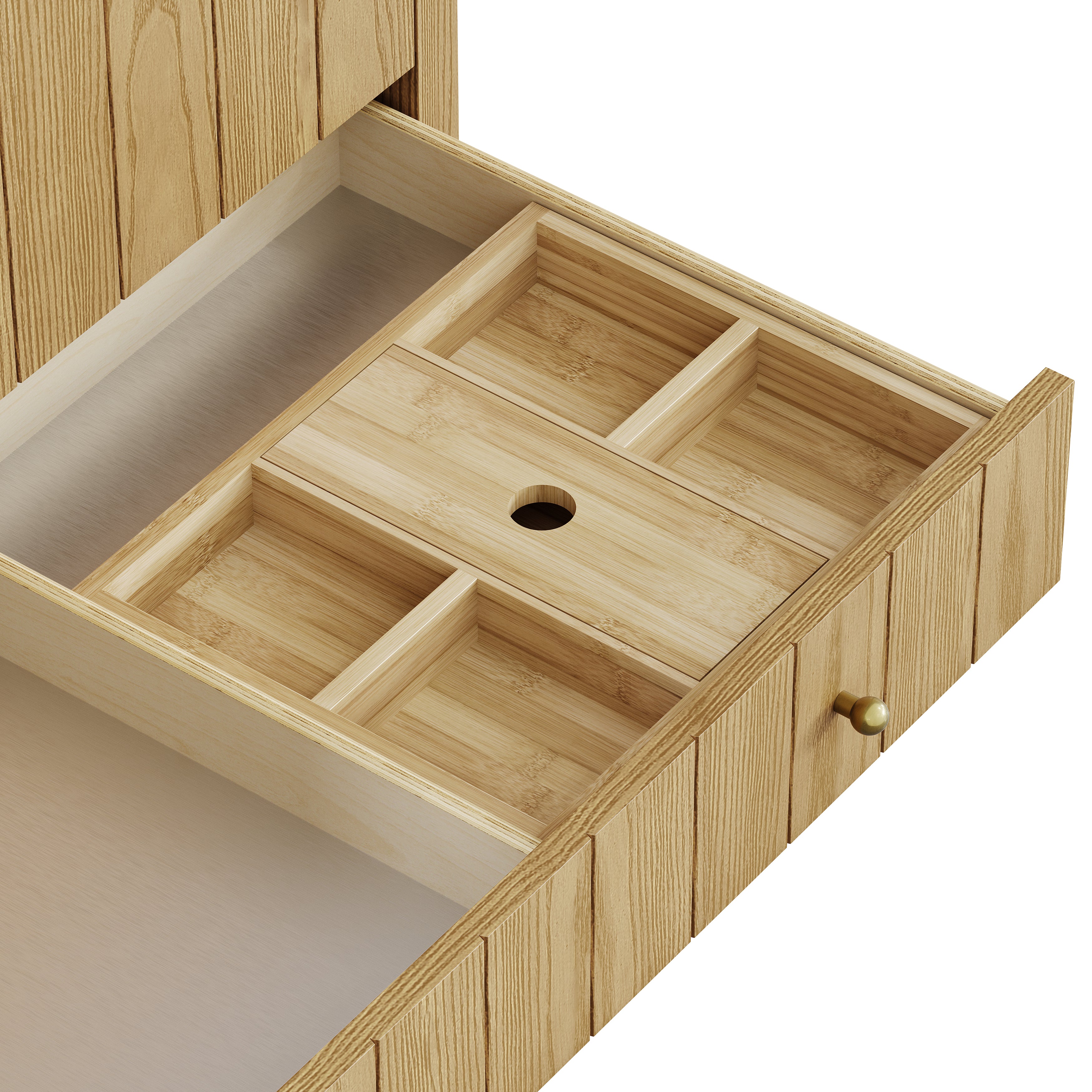 James Martin Hudson 36" Single Vanity in Light Natural Oak with 3cm Countertop