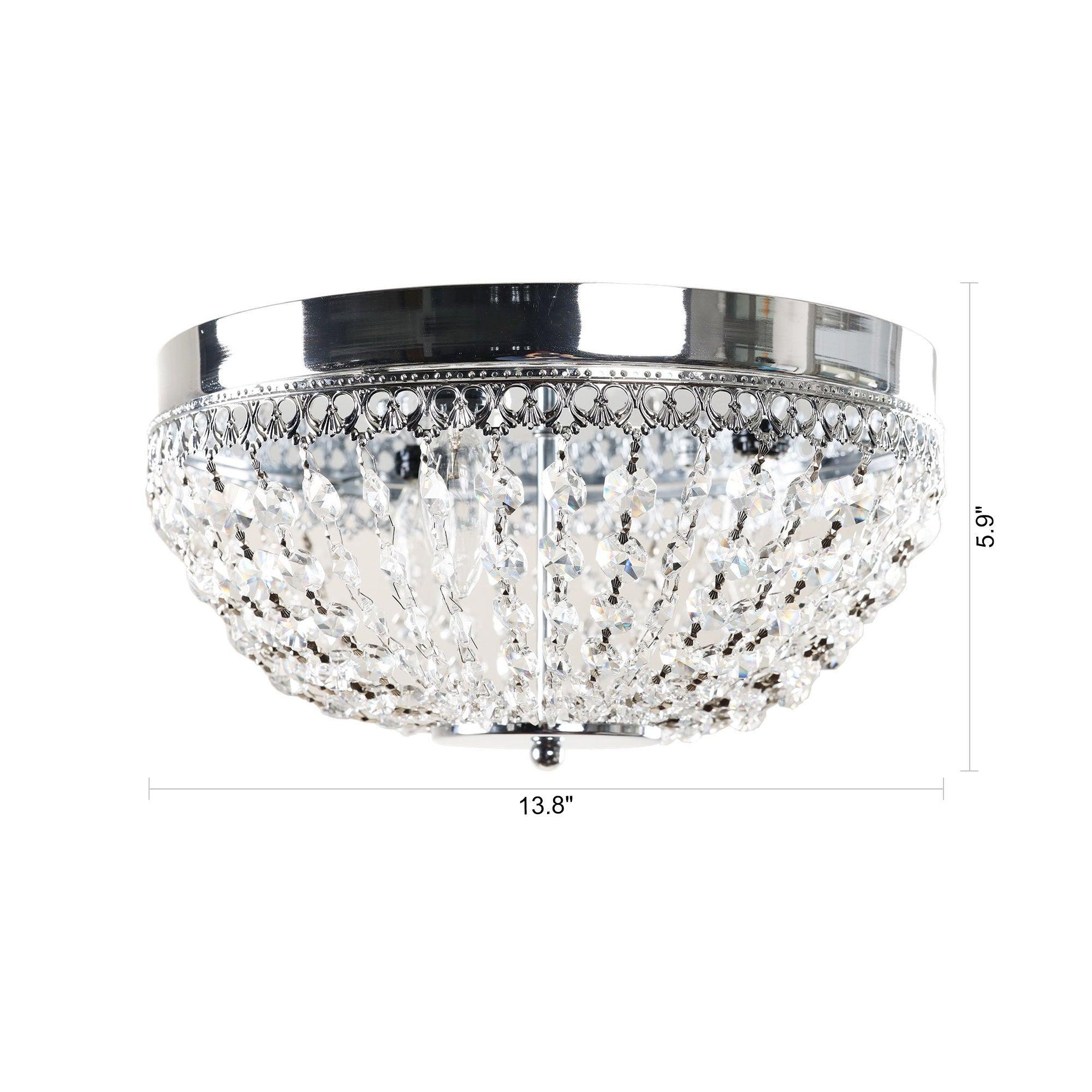 Erhard 13" in 3 Light Chrome Flush Mount