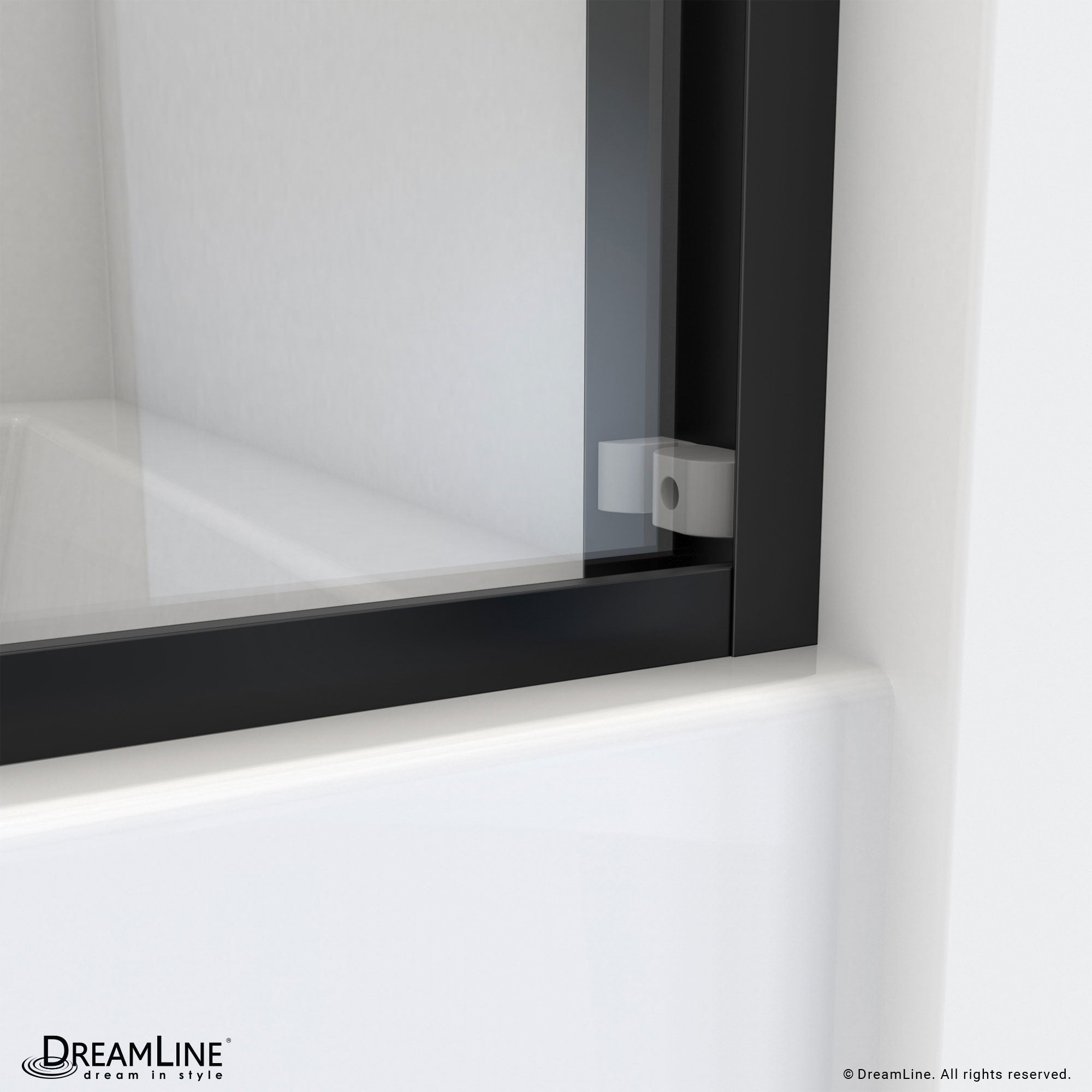 DreamLine Essence-H 56 - 60 inch W x 60 inch H Semi-Frameless Bypass Tub Door
