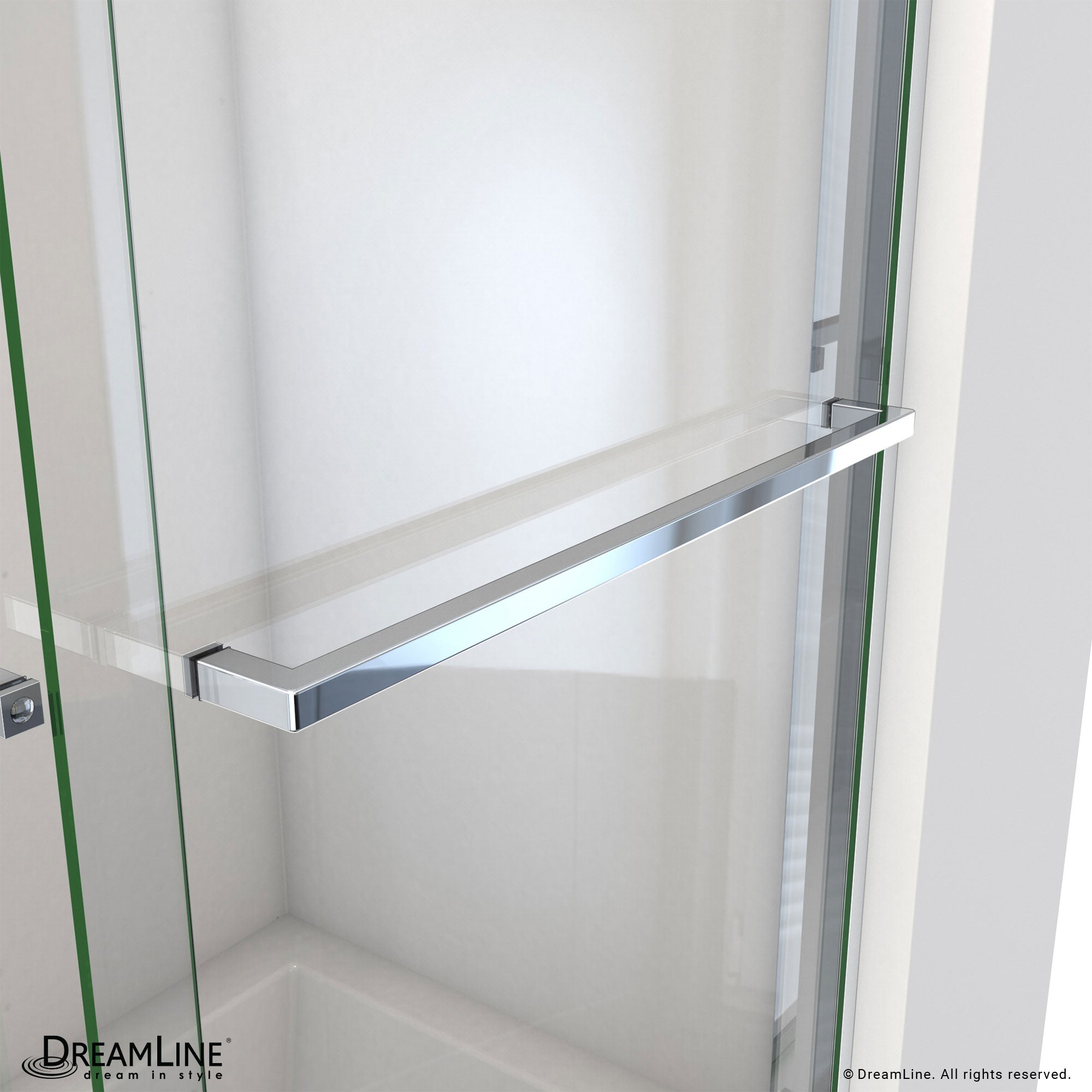 DreamLine Essence-H 56 - 60 inch W x 60 inch H Semi-Frameless Bypass Tub Door