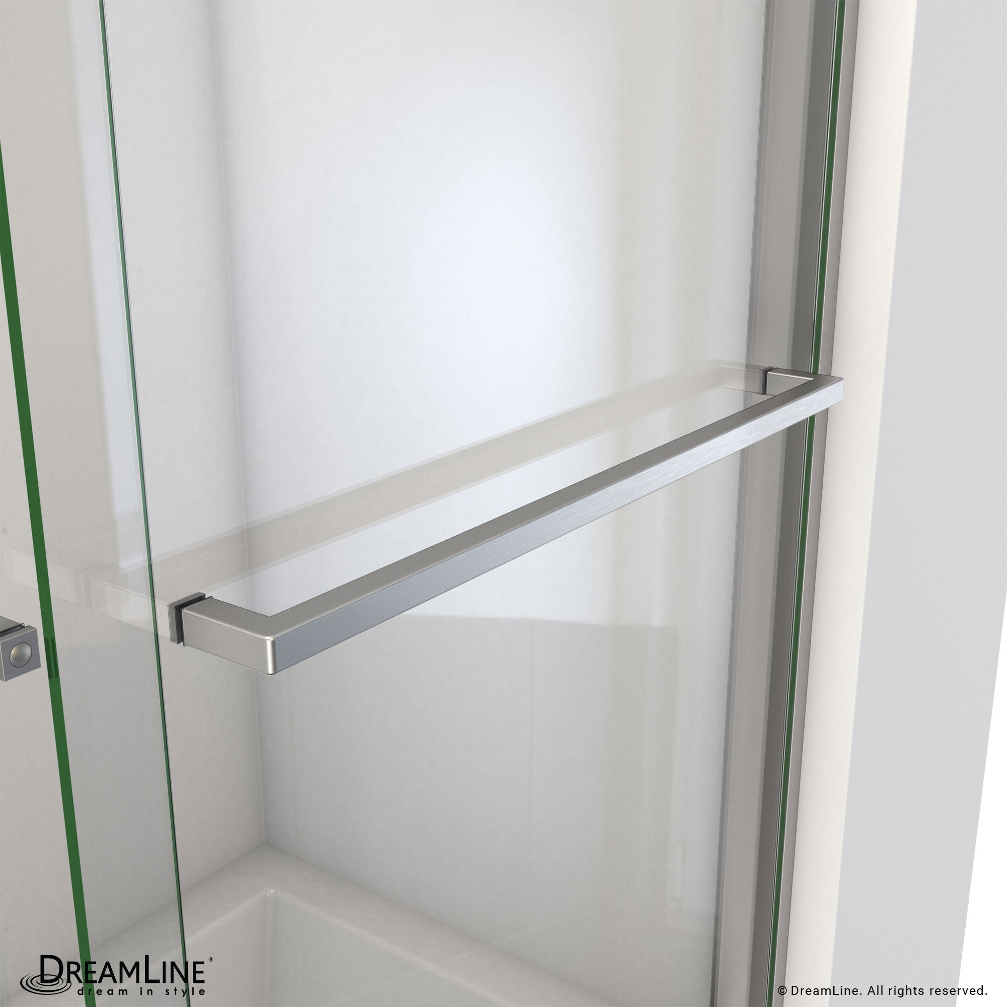 DreamLine Essence-H 56 - 60 inch W x 60 inch H Semi-Frameless Bypass Tub Door