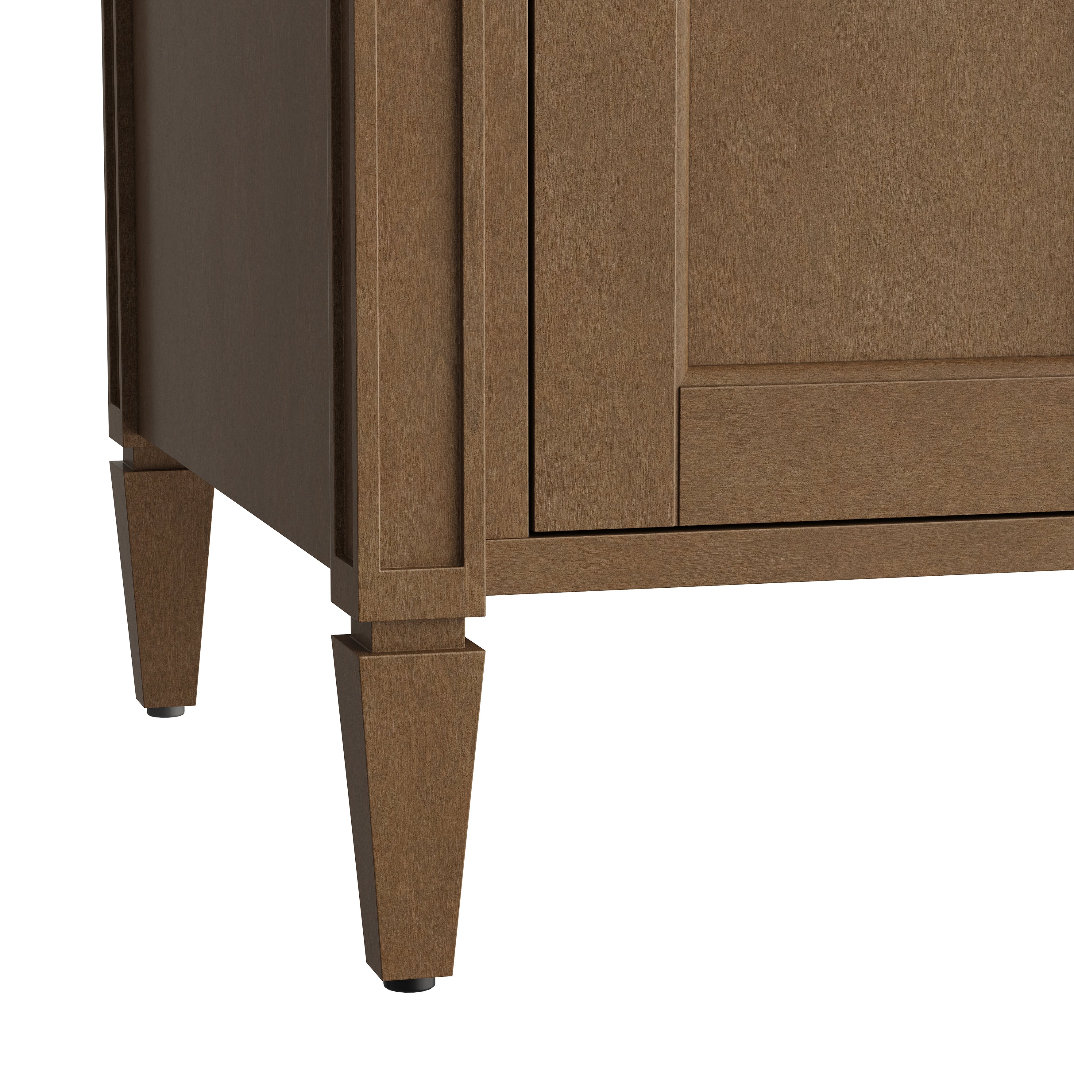 James Martin Brittany 72" Double Vanity in Pecan with 3cm Countertop and FreePower Wireless Charger