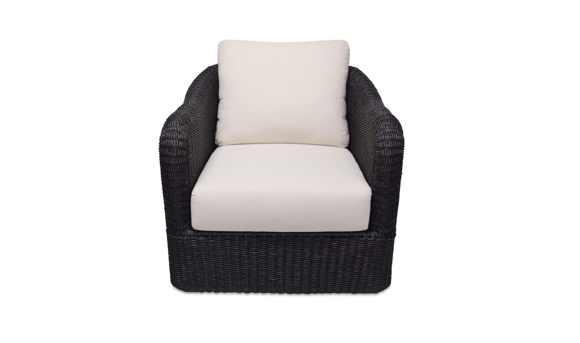 Moes Bodhi Outdoor Swivel Accent Chair Natural ET-1009
