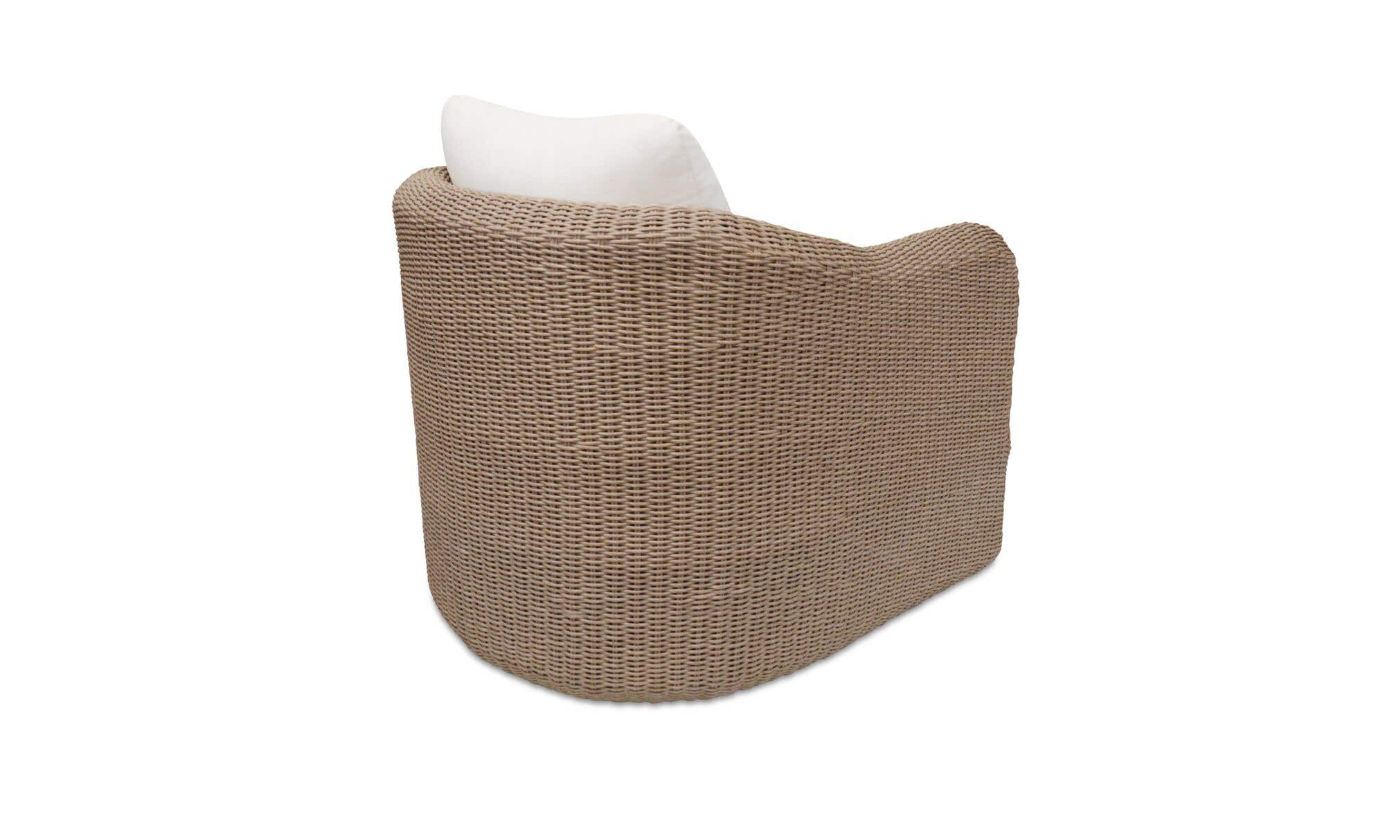 Moes Bodhi Outdoor Swivel Accent Chair Natural ET-1009